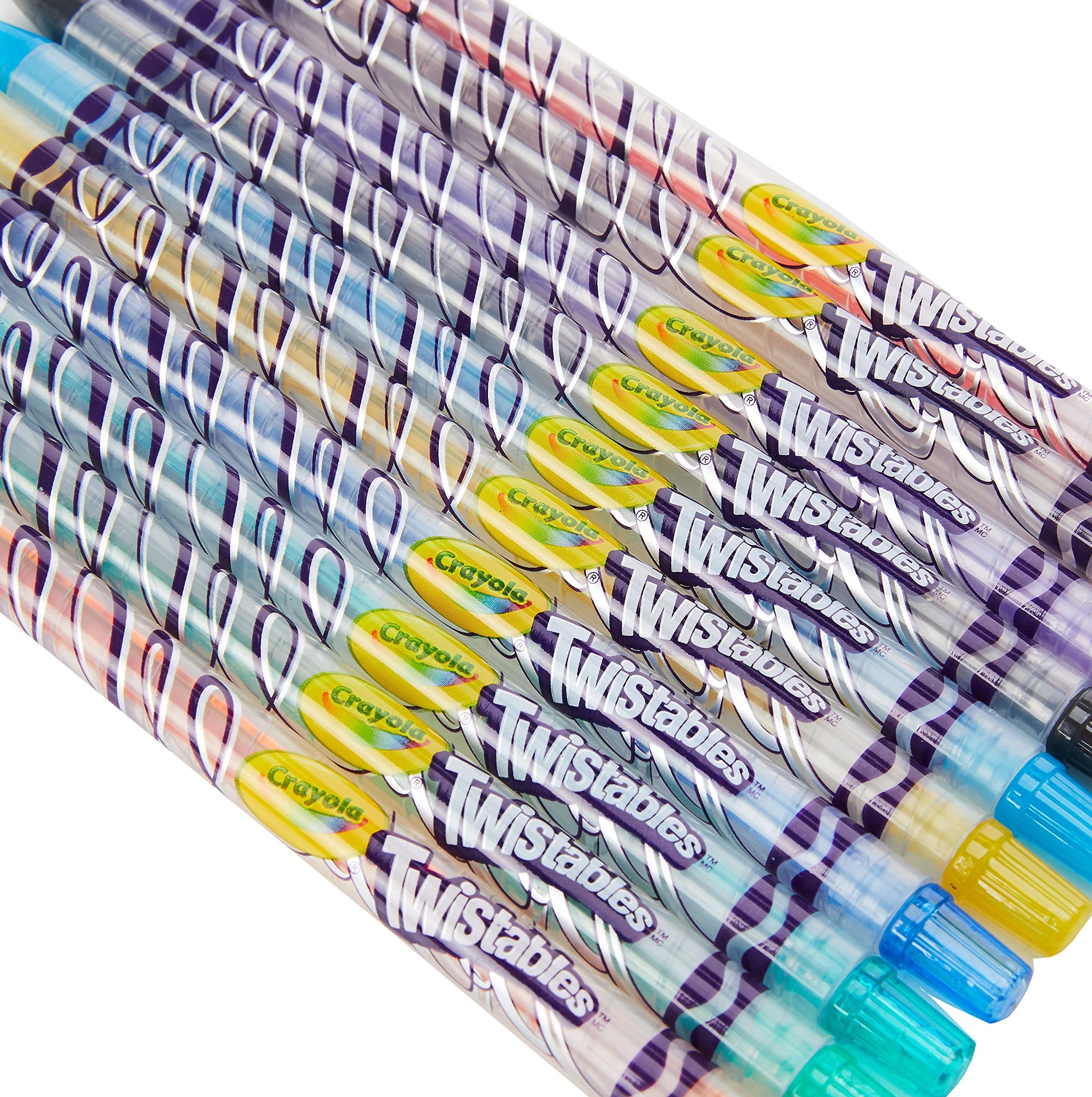 Crayola Twistables Coloured Pencils - 10 Count No-Sharpen Art Set for Kids 3
