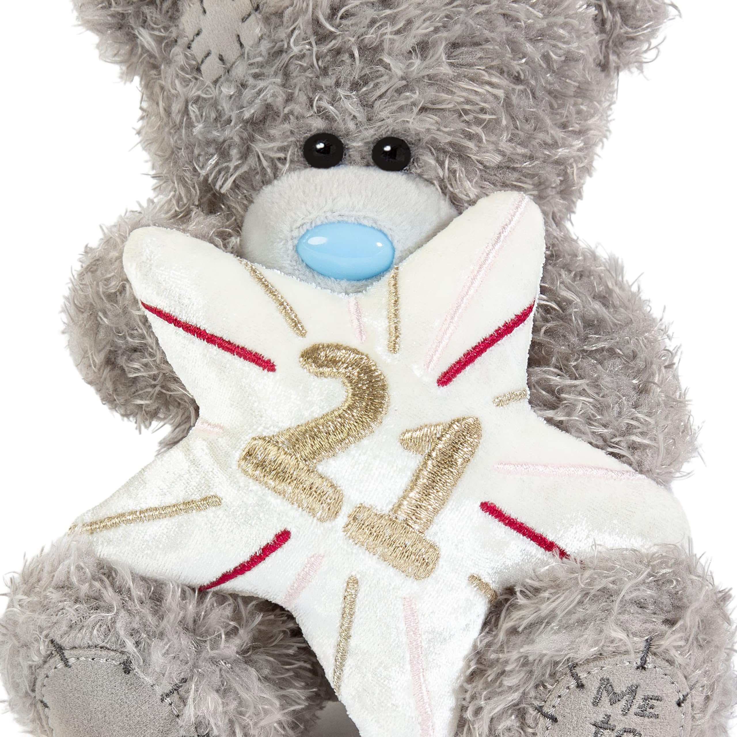 Me To You Tatty Teddy 21st Birthday Bear Plush | 15cm High | Grey