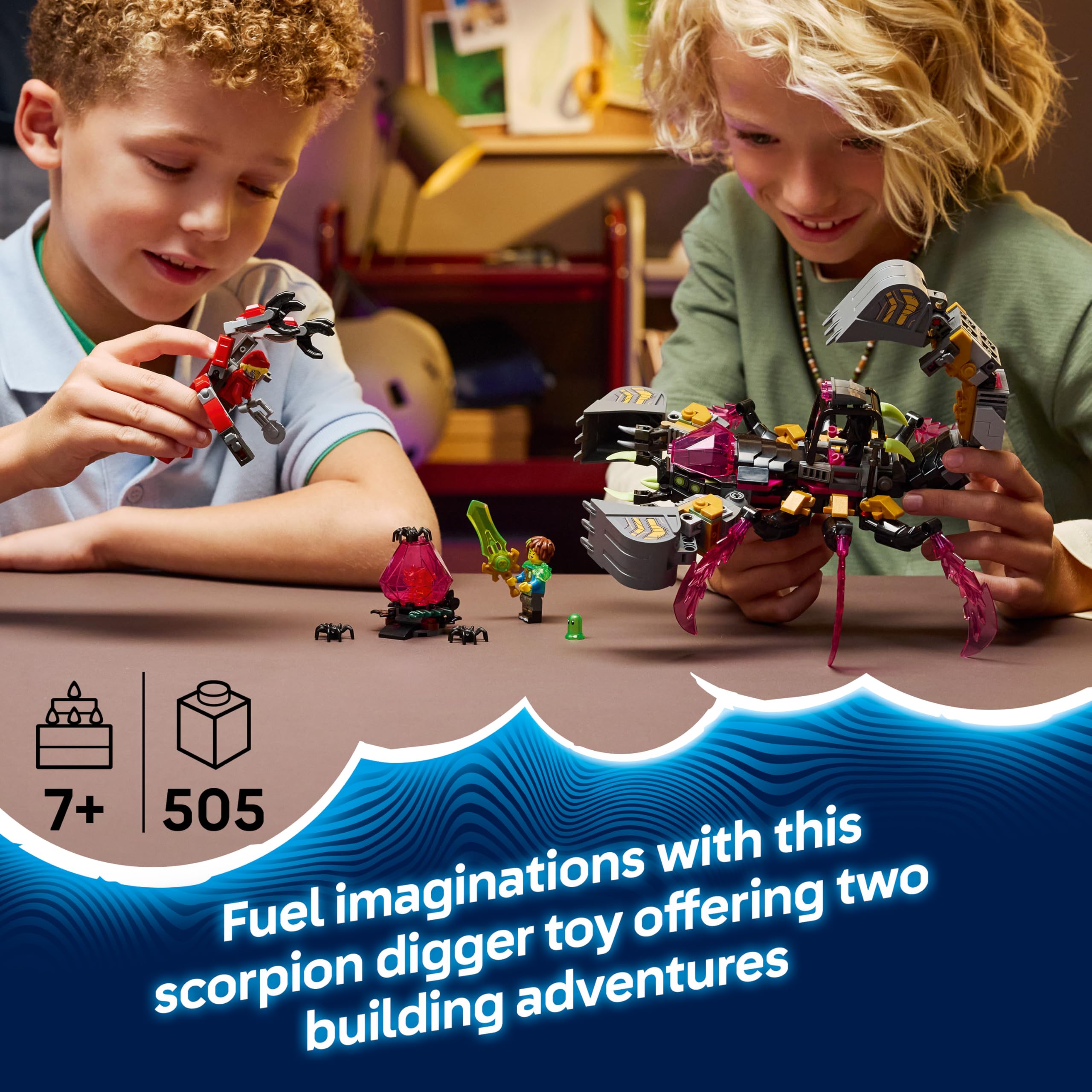 LEGO DREAMZzz Nightmare Scorpion Digger 71513 Building Set | 2-in-1 Build | Ages 7+