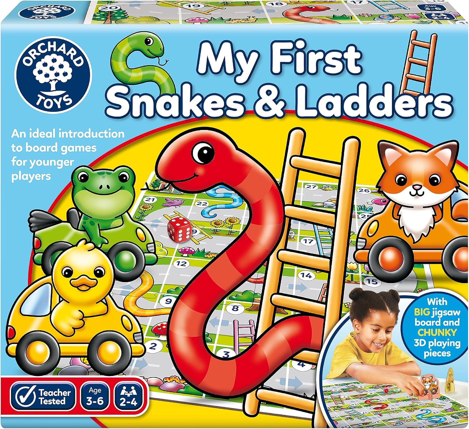 Orchard Toys My First Snakes and Ladders Game Board Game 1