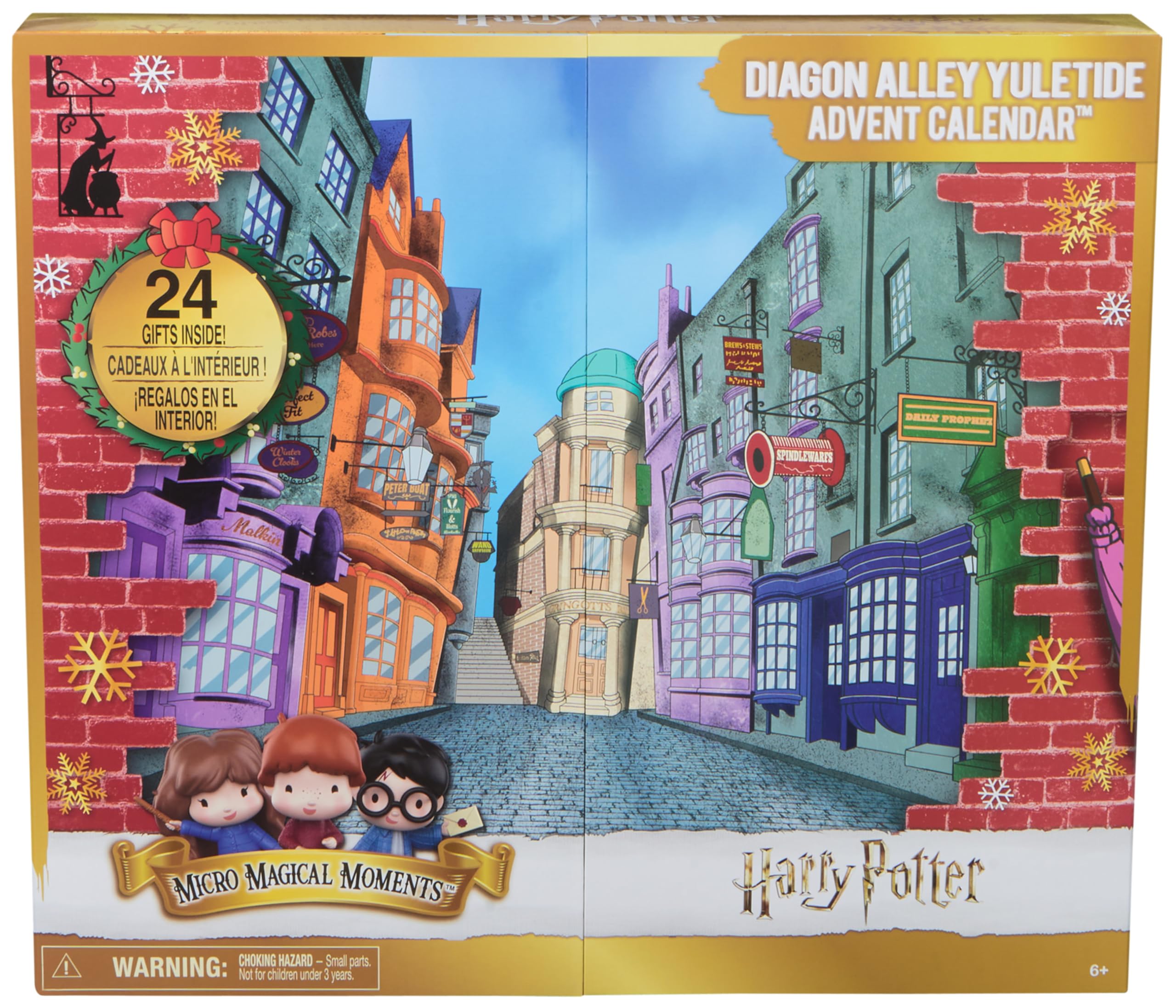 Wizarding World Harry Potter Micro Magical Moments Diagon Alley Yuletide Advent Calendar -24 Surprise Collectible Figures & Accessories 9