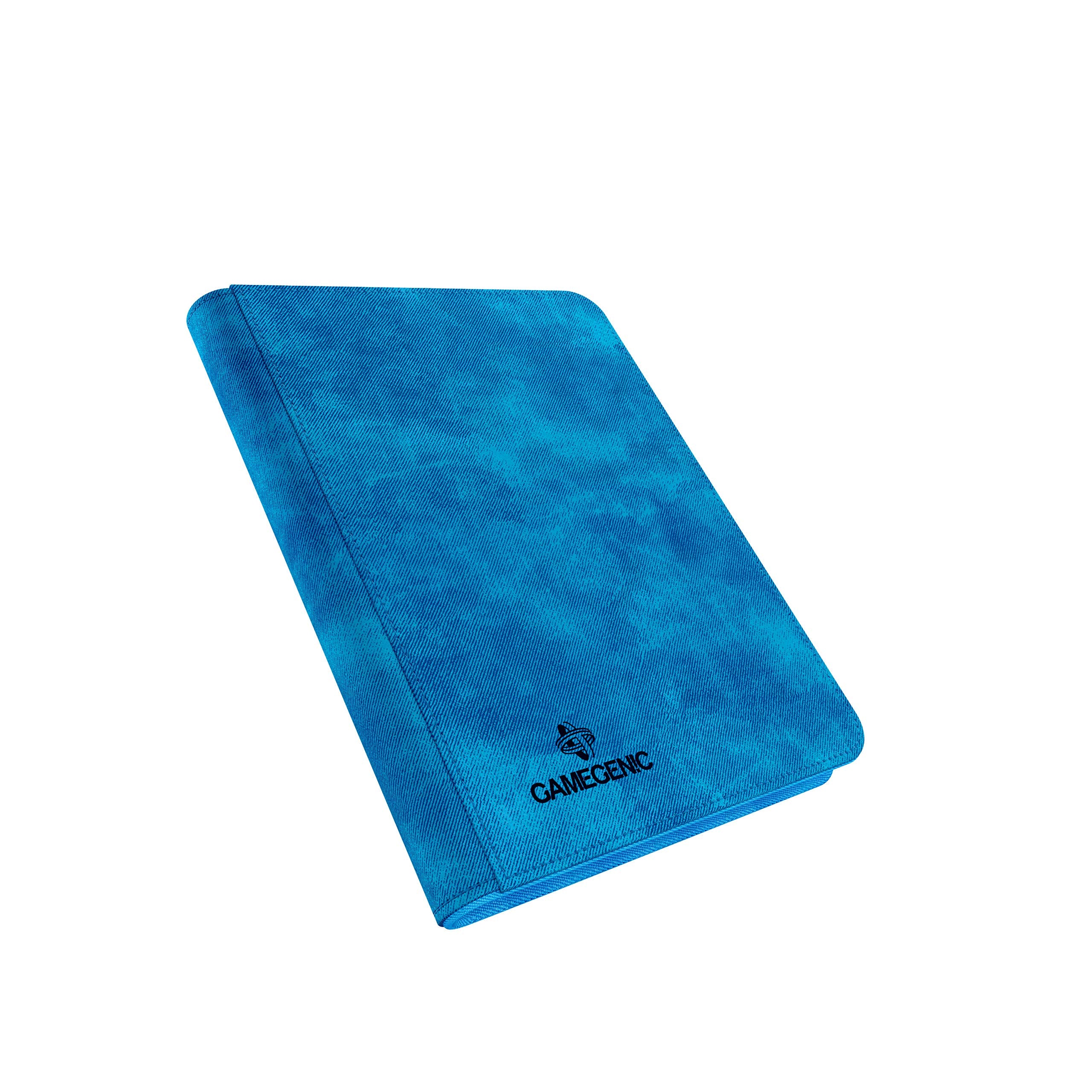 Gamegenic Zip-Up Album - 8-Pocket Side-Loading Pages | Holds 160 Sleeved Cards | Blue 4