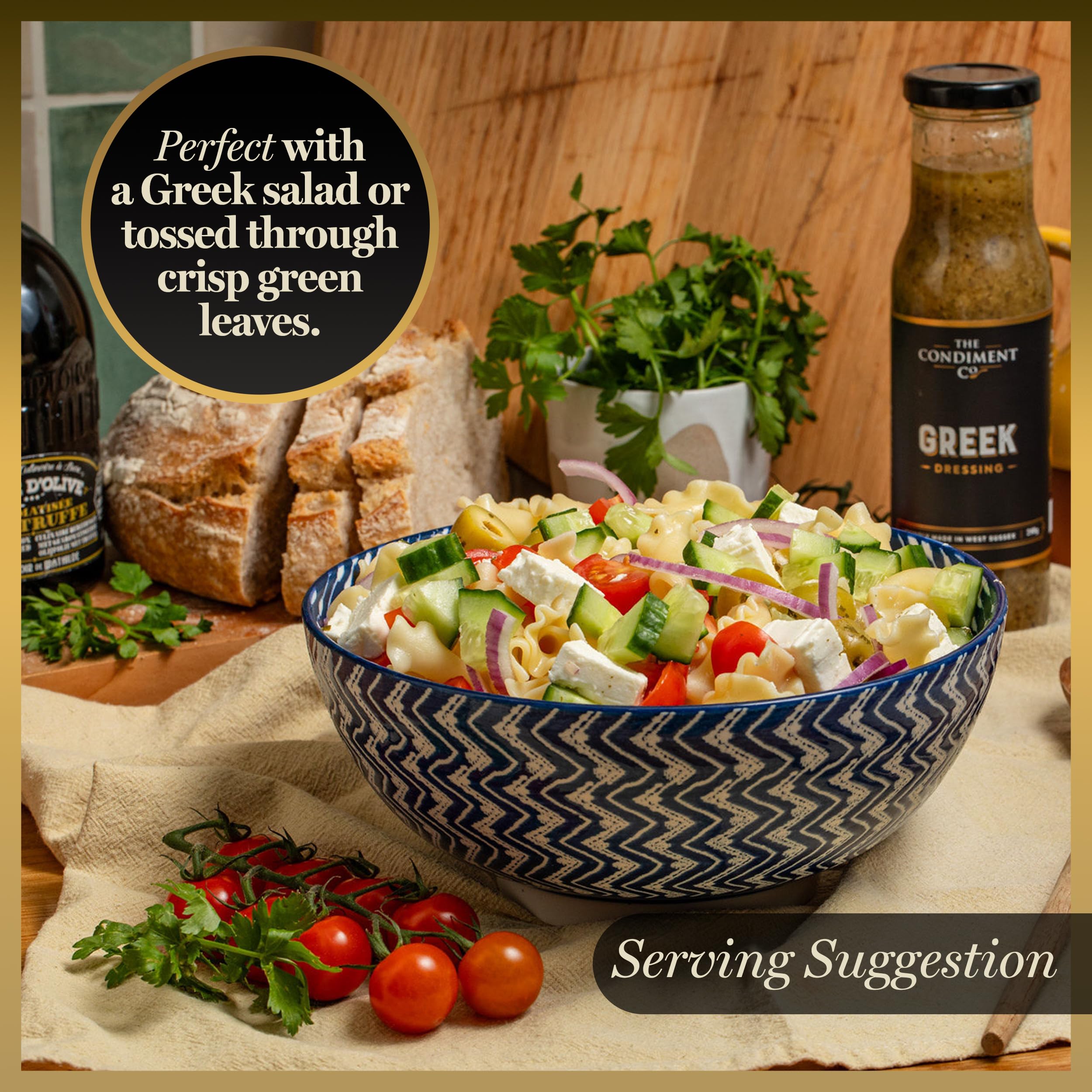 The Condiment Company Greek Dressing - Olive Oil & Citrus Vinaigrette | 240g Bottle 3