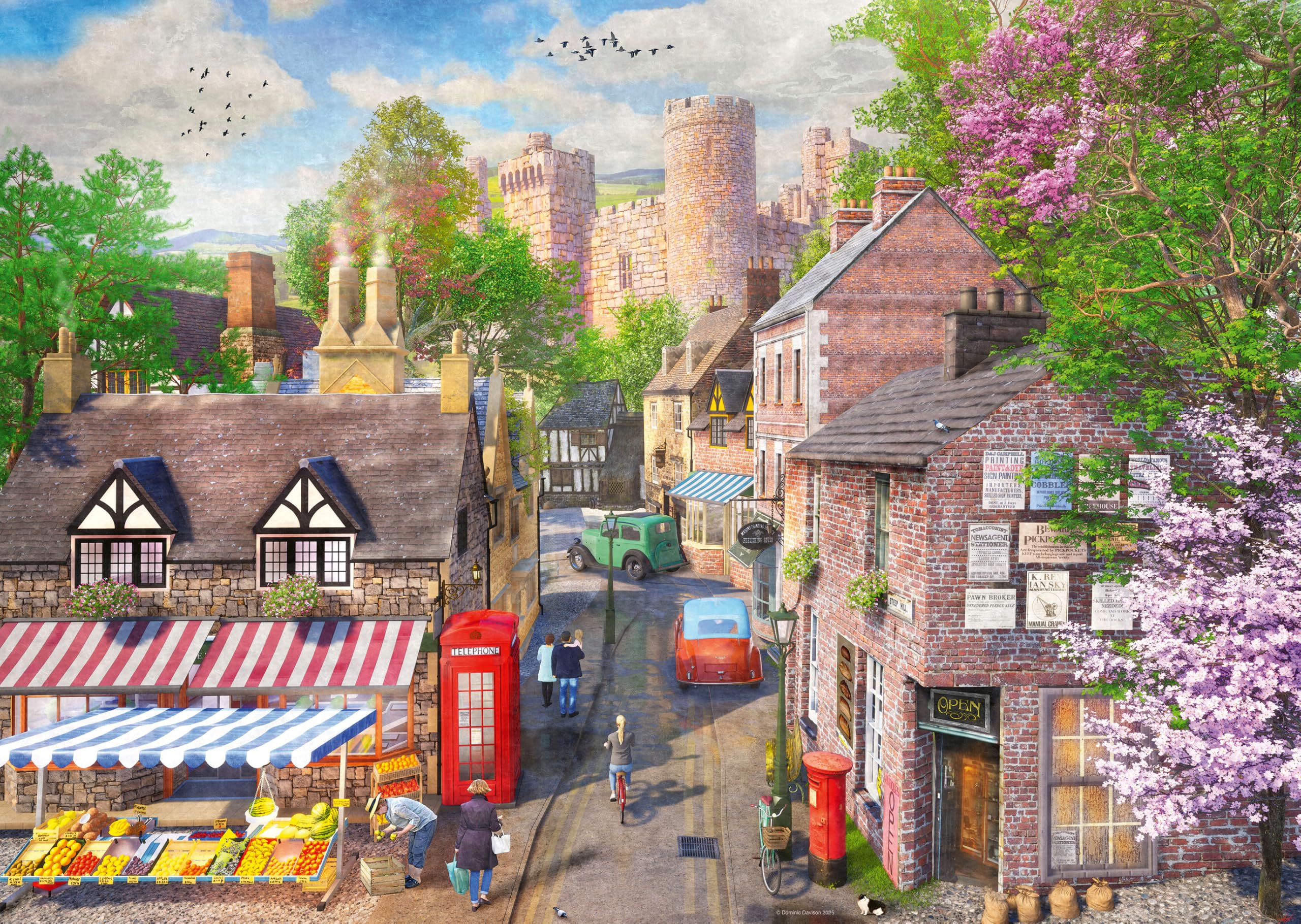 Ravensburger Down the Lane No. 5 Castle Lane 1000 Piece Jigsaw Puzzle 4