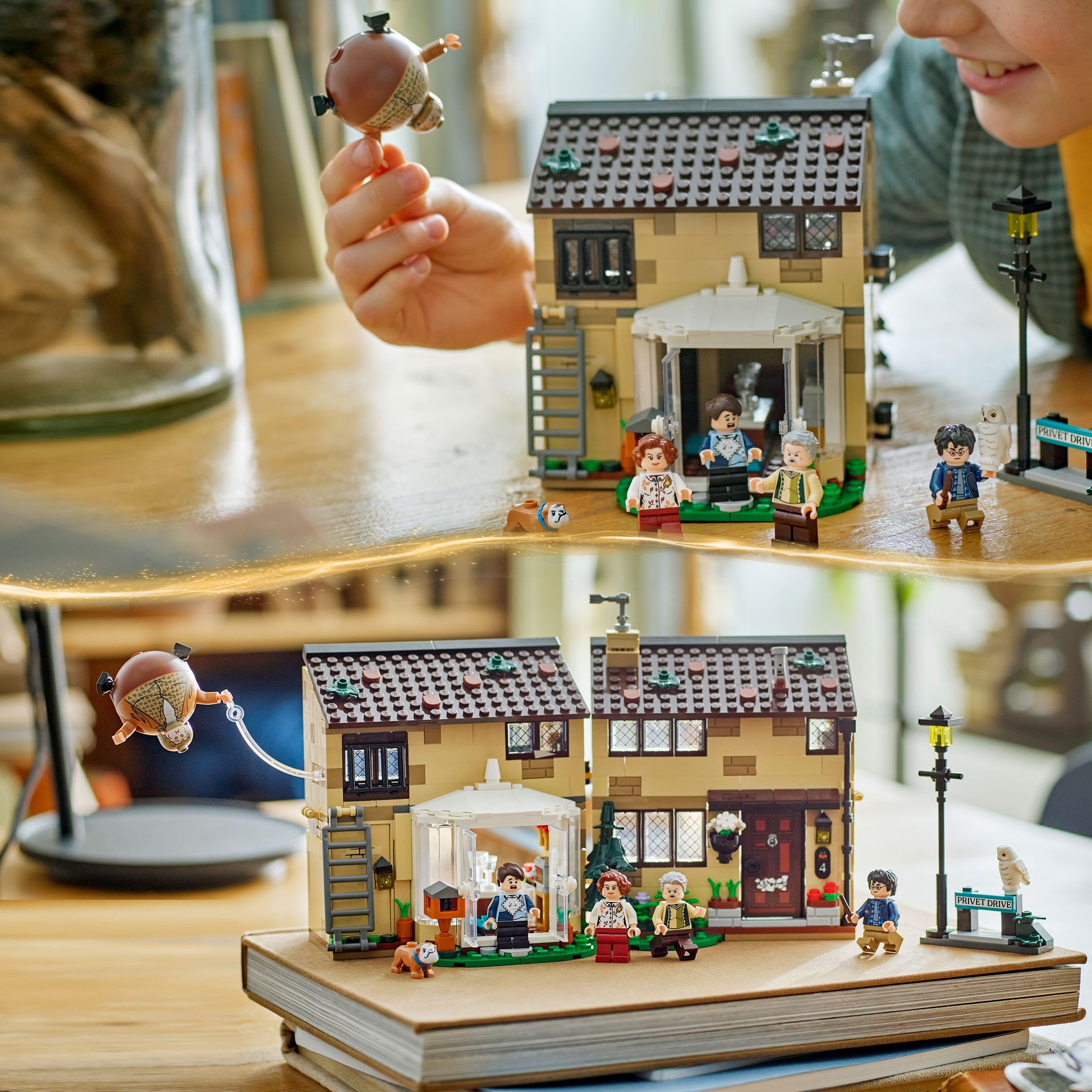 LEGO Harry Potter Privet Drive: Aunt Marge's Visit - 639-Piece Buildable House Playset for Ages 8+ 5