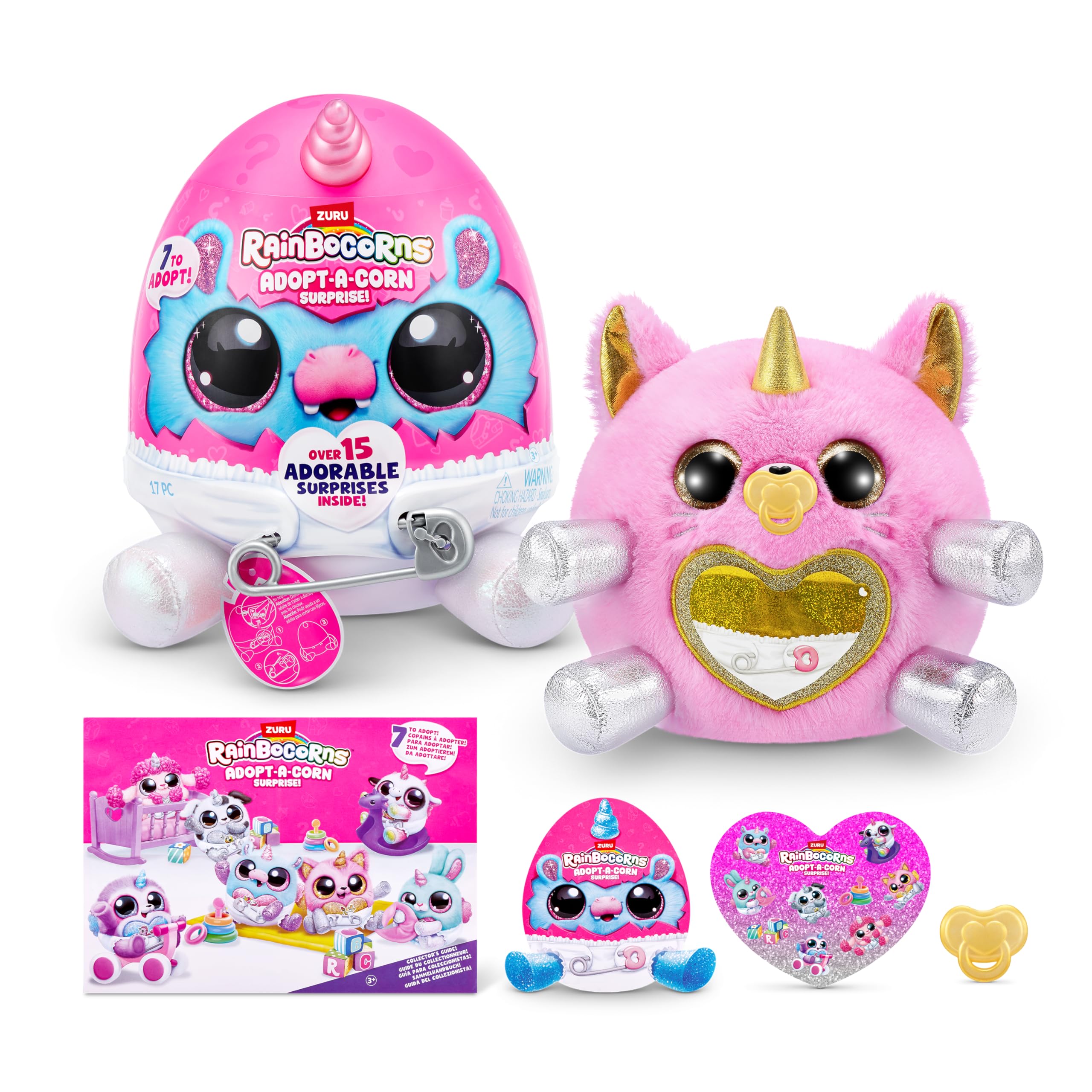 Rainbocorns Adopt-A-Corn Surprise - 15+ Surprises, Kitten (Rosie), Series 1 Plush Toy 1