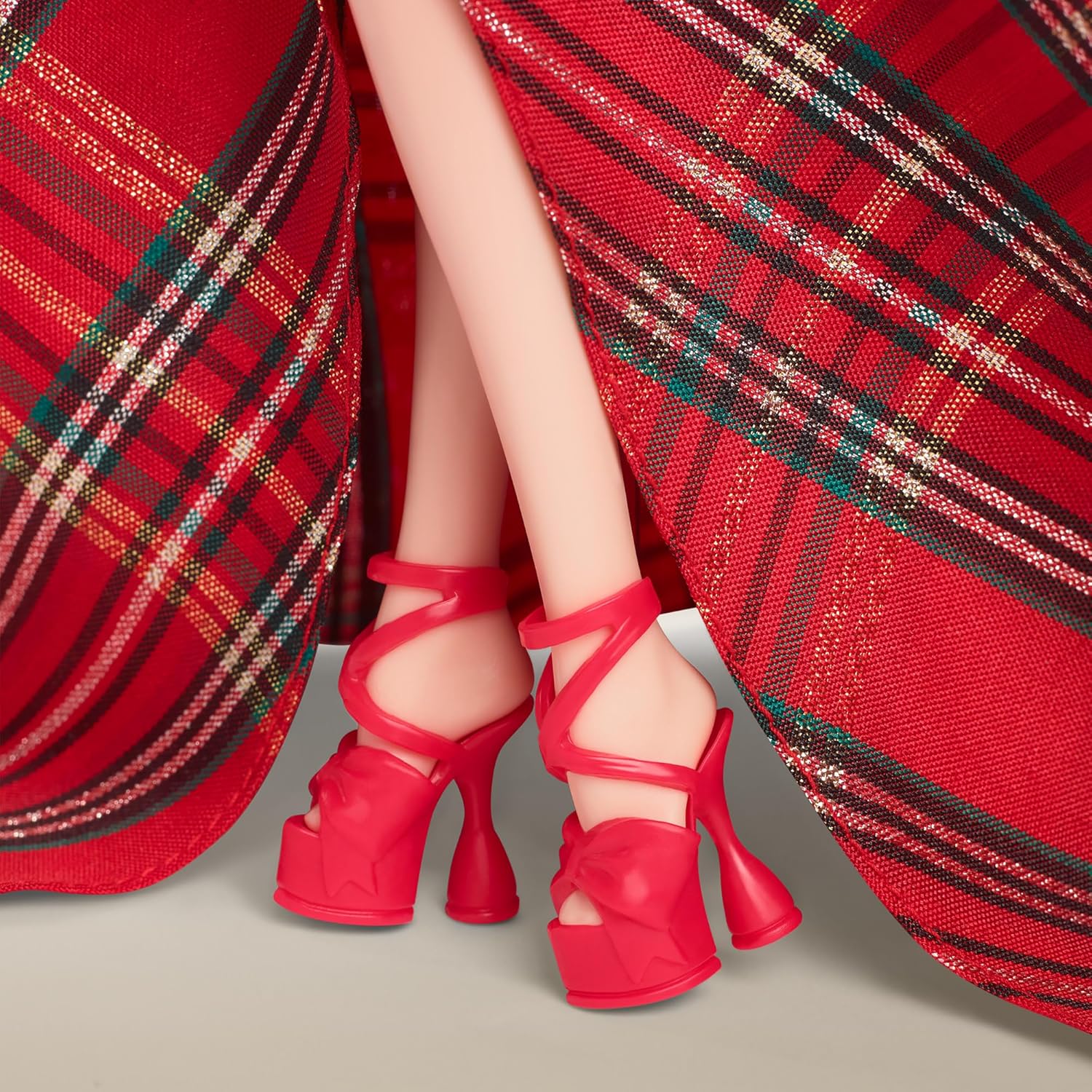 Barbie Signature 2024 Holiday Blonde Doll - Festive Plaid Gown Collectible for Ages 6+ 6