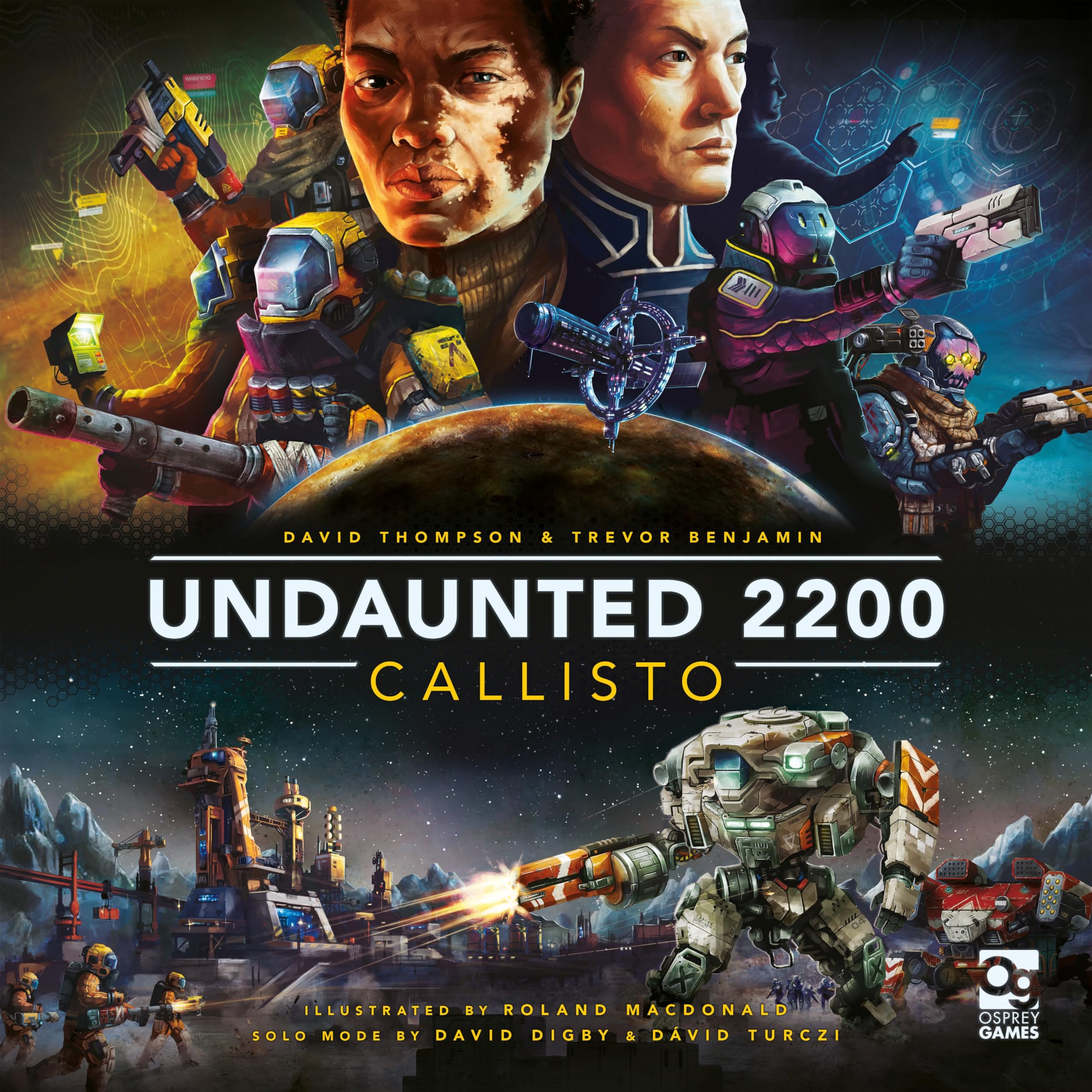 Undaunted 2200: Callisto Board Game - Sci-Fi Strategy, 1-4 Players, 45-60 Min Playtime