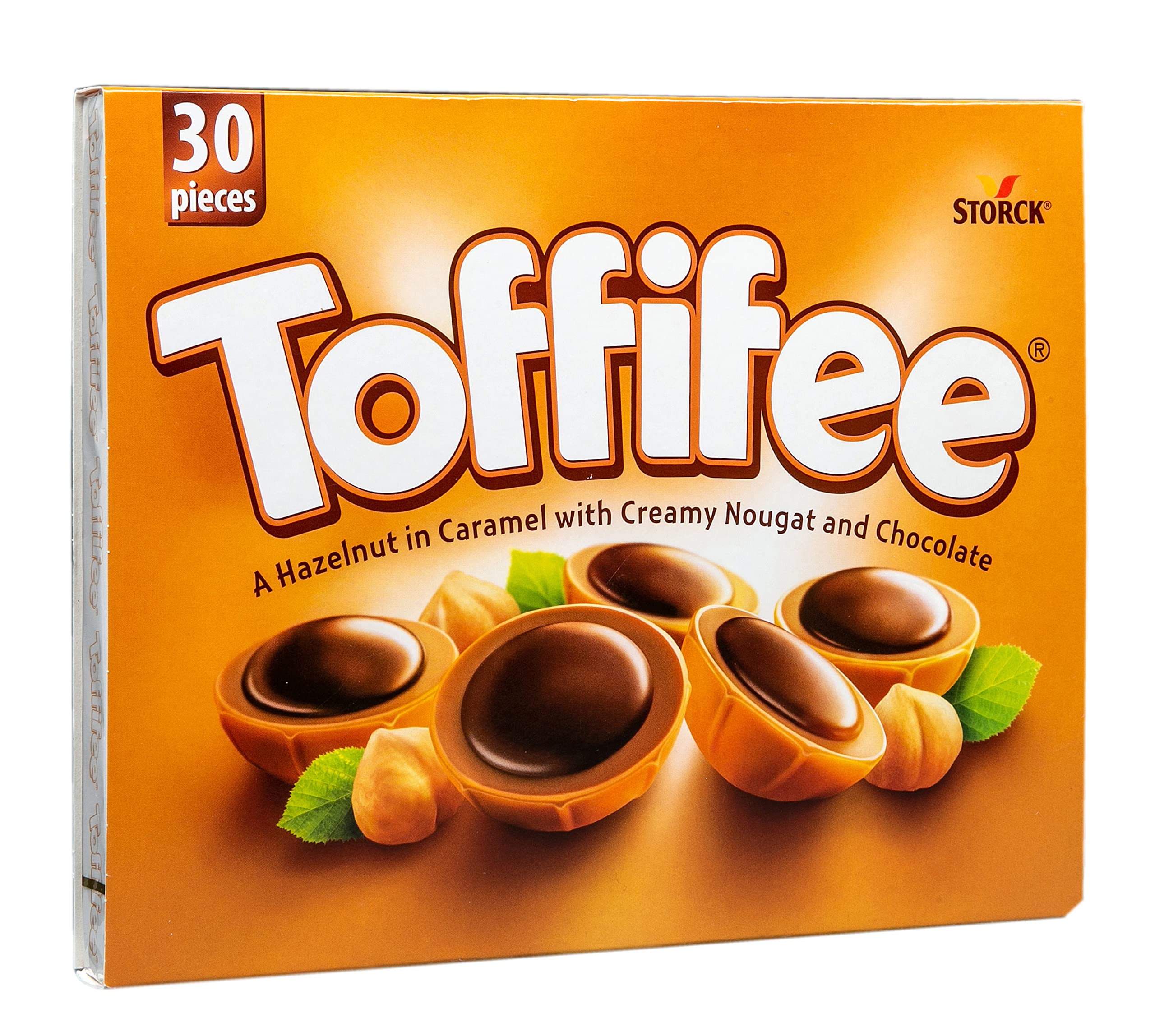 Toffifee Chocolate Candy Cups with Hazelnut, Nougat, and Caramel | 30 Pieces, 250g Box