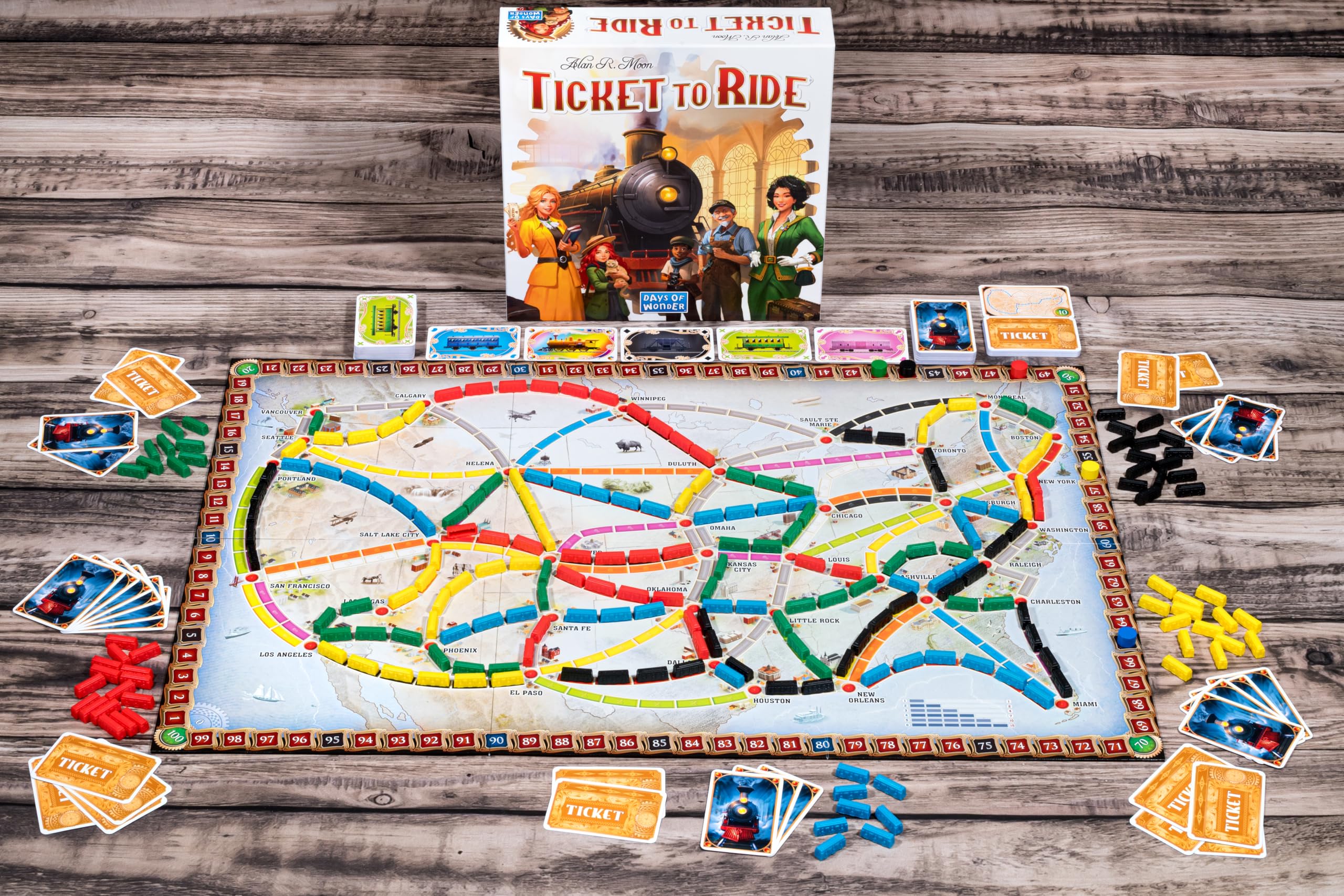 Days of Wonder Ticket to Ride Refresh Edition Board Game | Ages 8+ | 2-5 Players | 30-60 Min Playtime 3