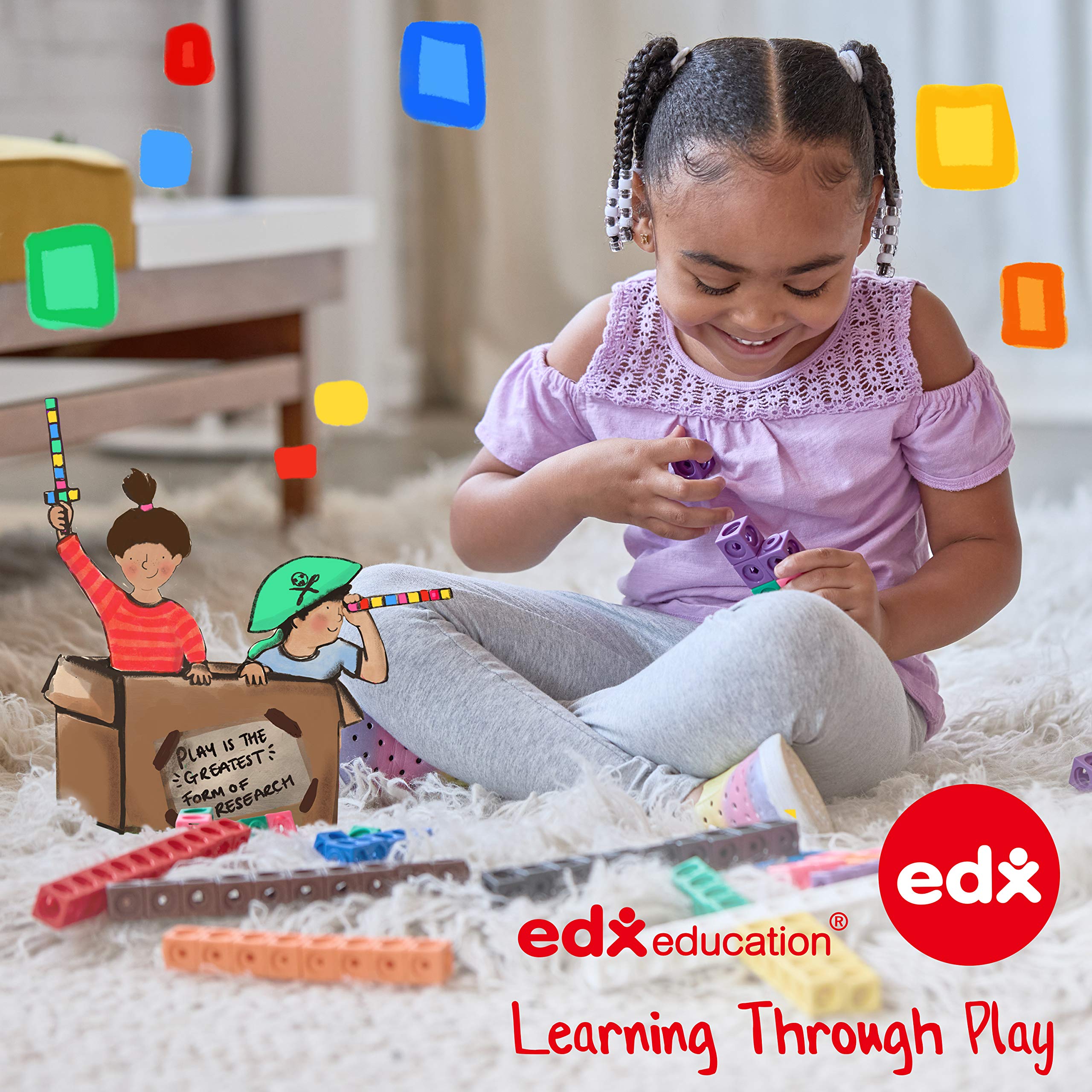 edxeducation Counting Bears with Matching Bowls - Educational Math Playset for Toddlers 8