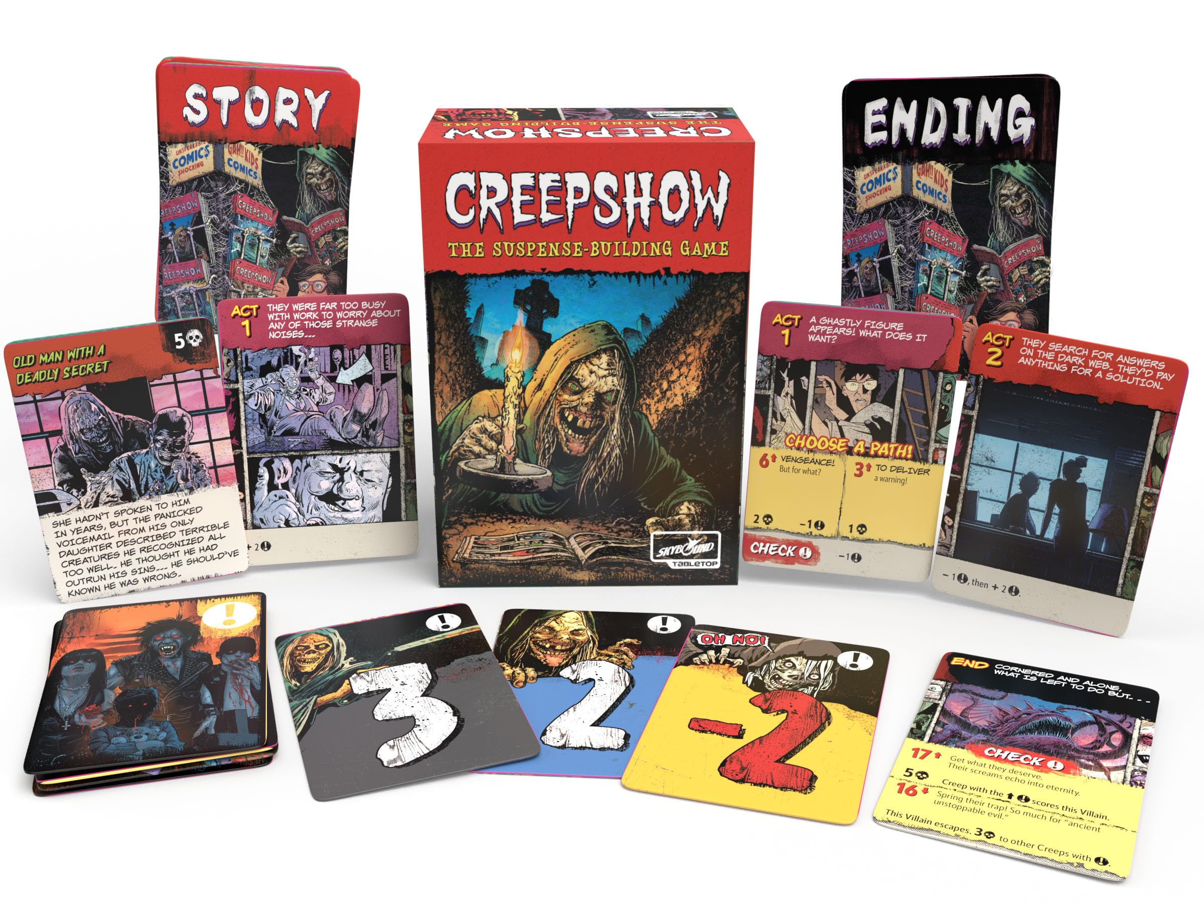 Skybound Games Creepshow The Suspense-Building Card Game 9