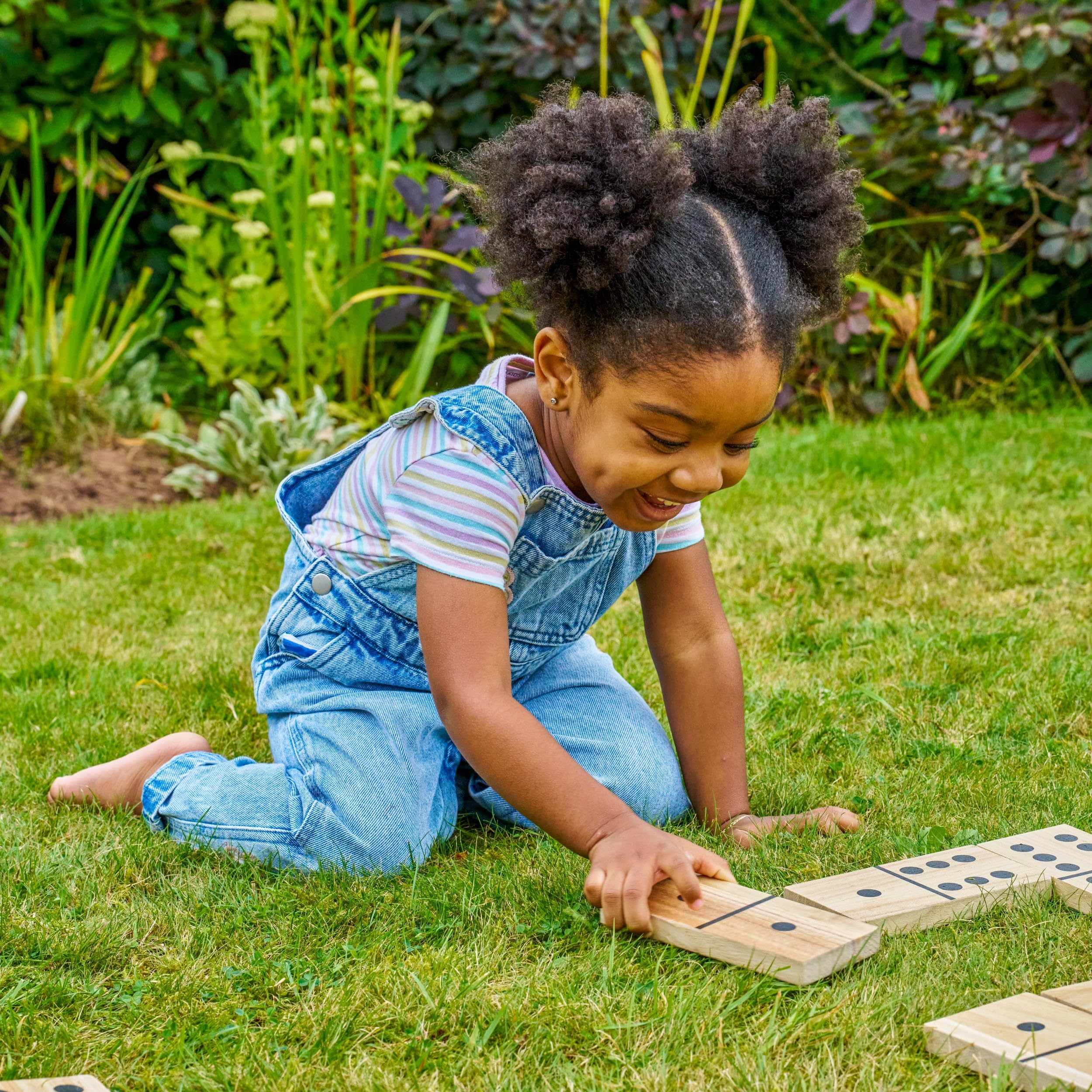 TP Toys Giant Wooden Dominoes - FSC Wood, 28 Tiles, Ages 3+ 3