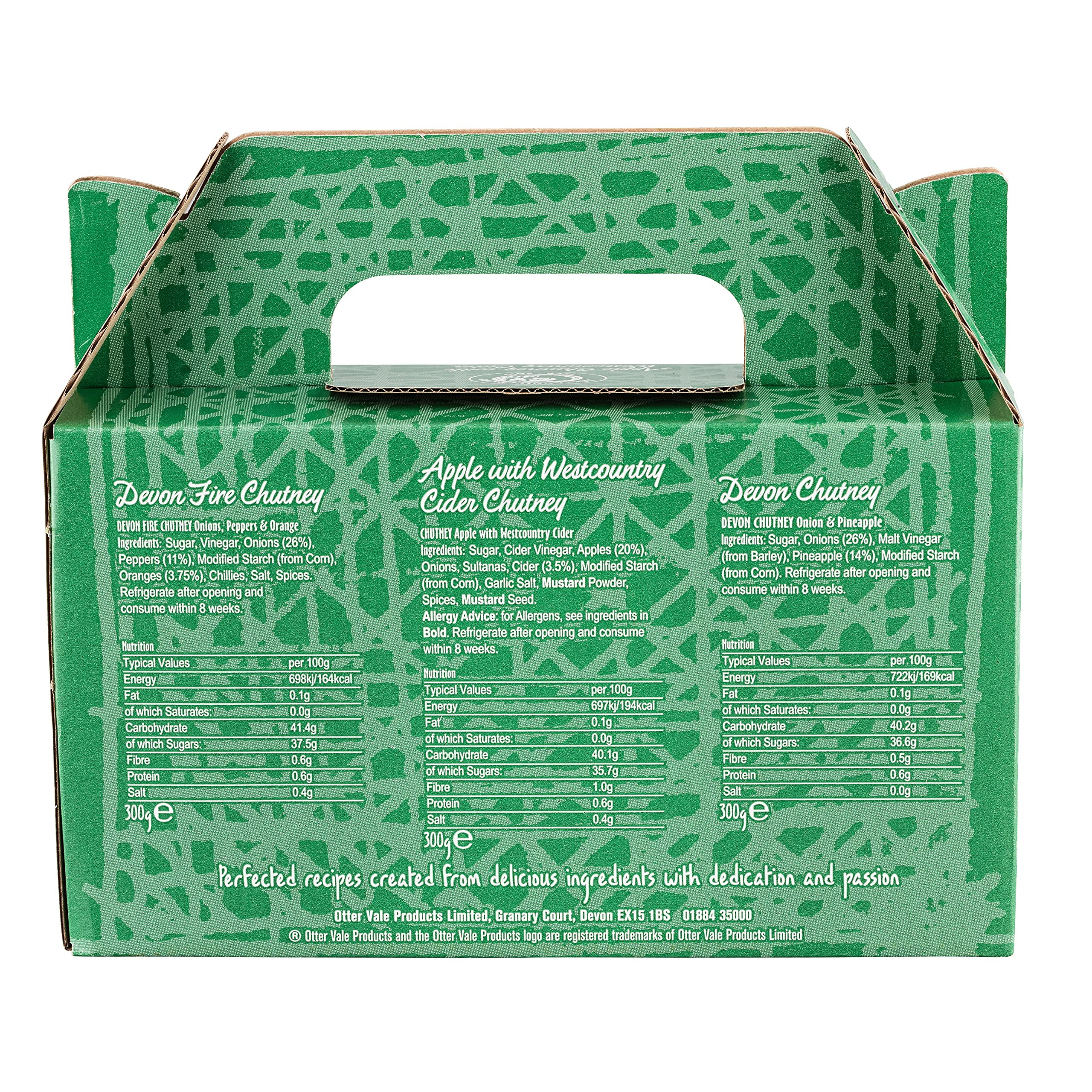 Otter Vale Westcountry Chutney Gift Pack - Three Award-Winning Chutneys 3