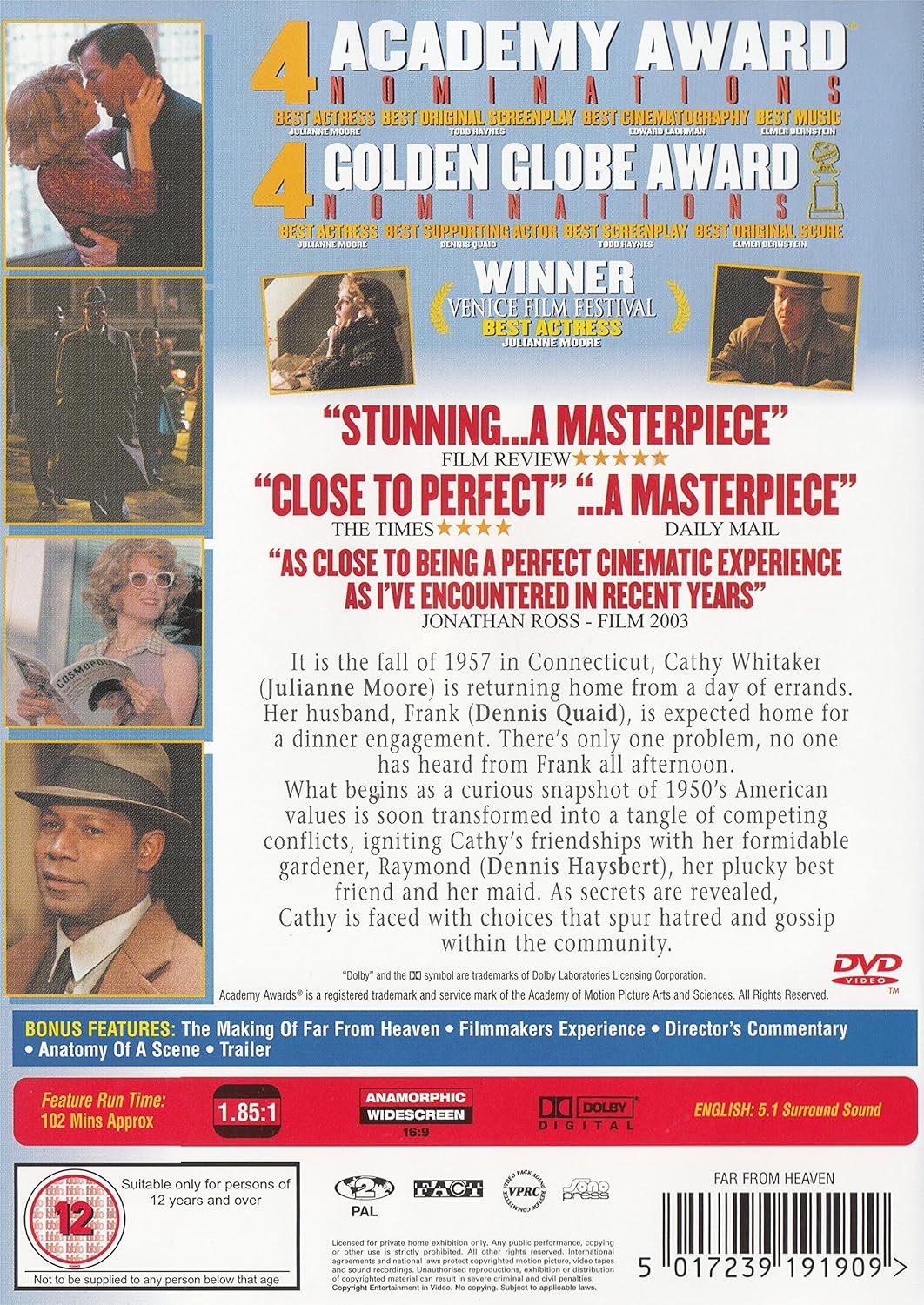 Far From Heaven (2002) - DVD (Theatrical Cut) (Region 2) [DVD]