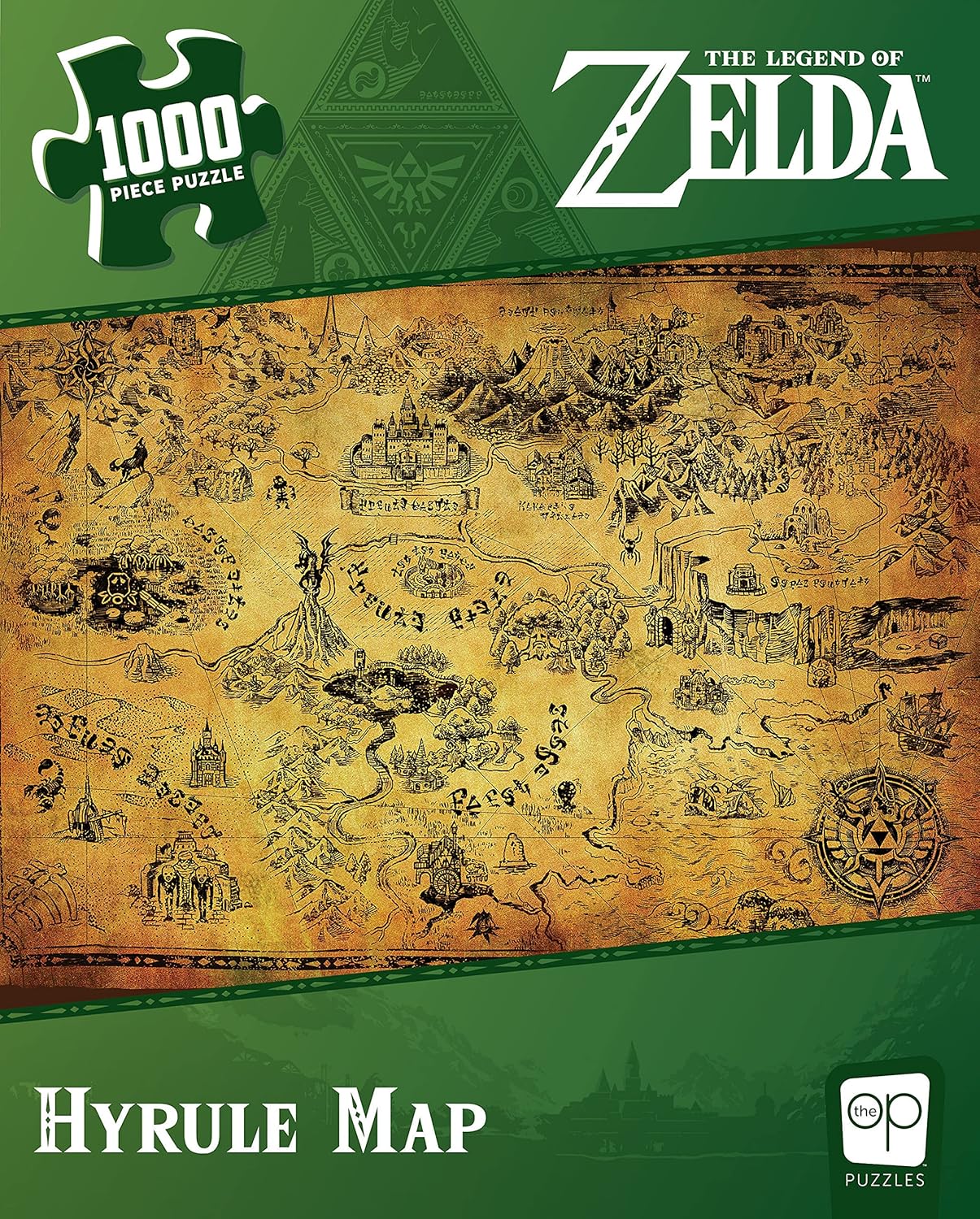 USAopoly Zelda Hyrule Map Puzzle - 1000 Pieces, Ages 8+ 1