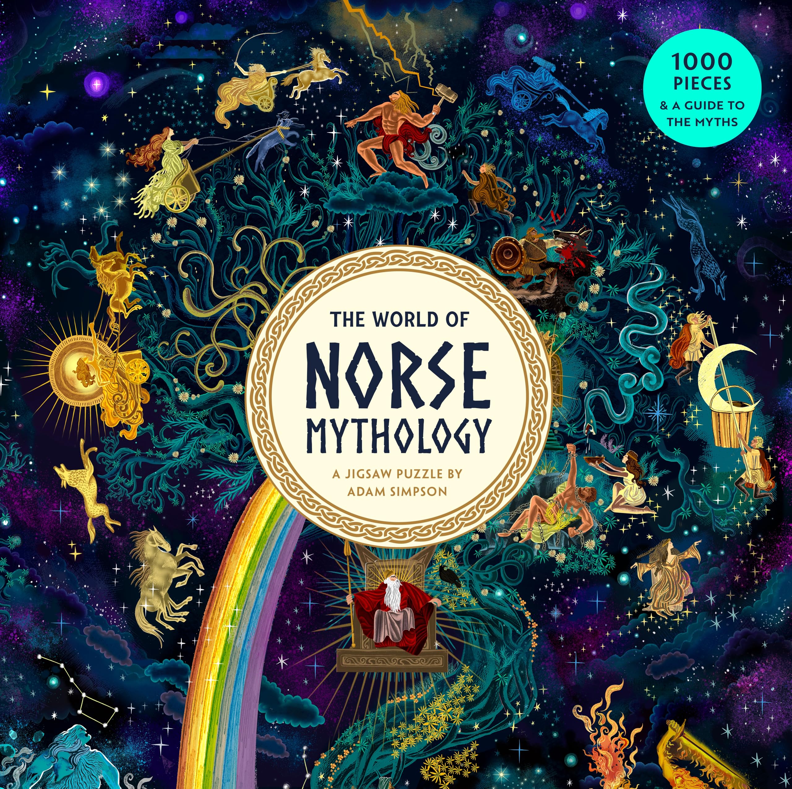 Laurence King The World of Norse Mythology Jigsaw Puzzle - 1000 Pieces | 19 x 27 in