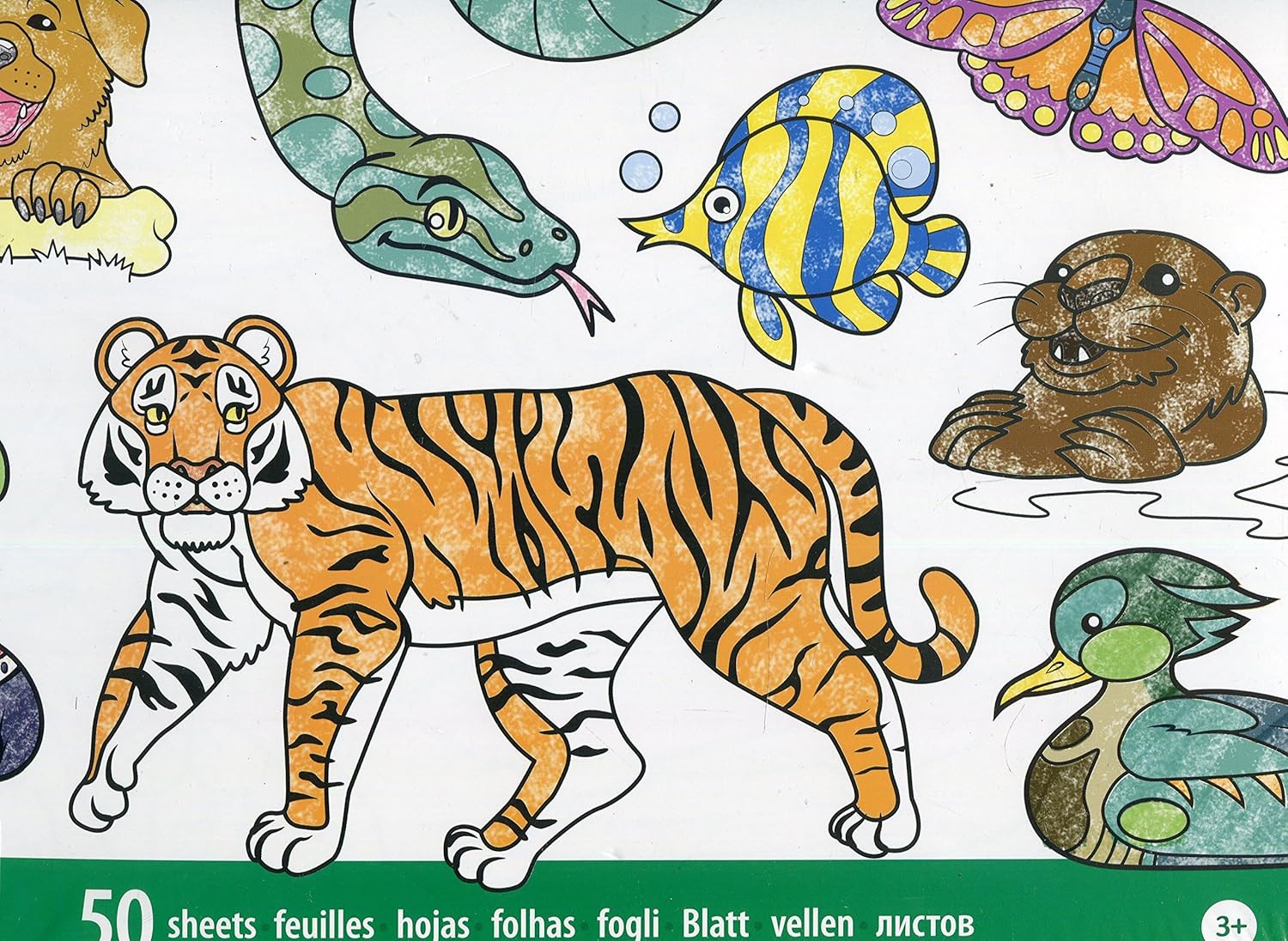 Melissa & Doug Jumbo Coloring Pad - Animals | 50 Pages, 28cm x 35cm | Activity Book for Kids 3+