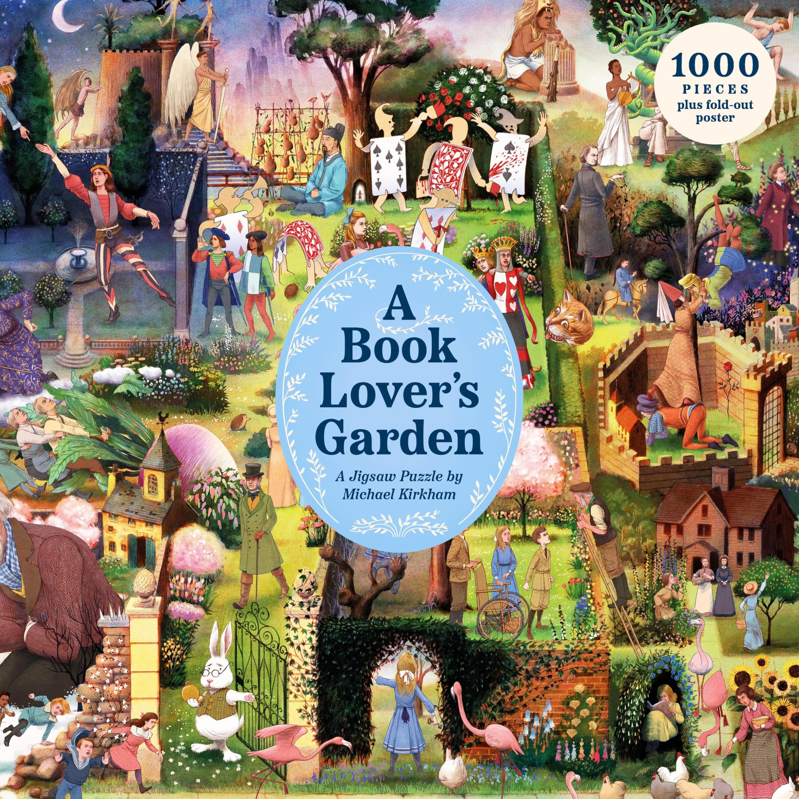 Laurence King A Book Lover's Garden Jigsaw Puzzle - 1000 Pieces | Literature Theme