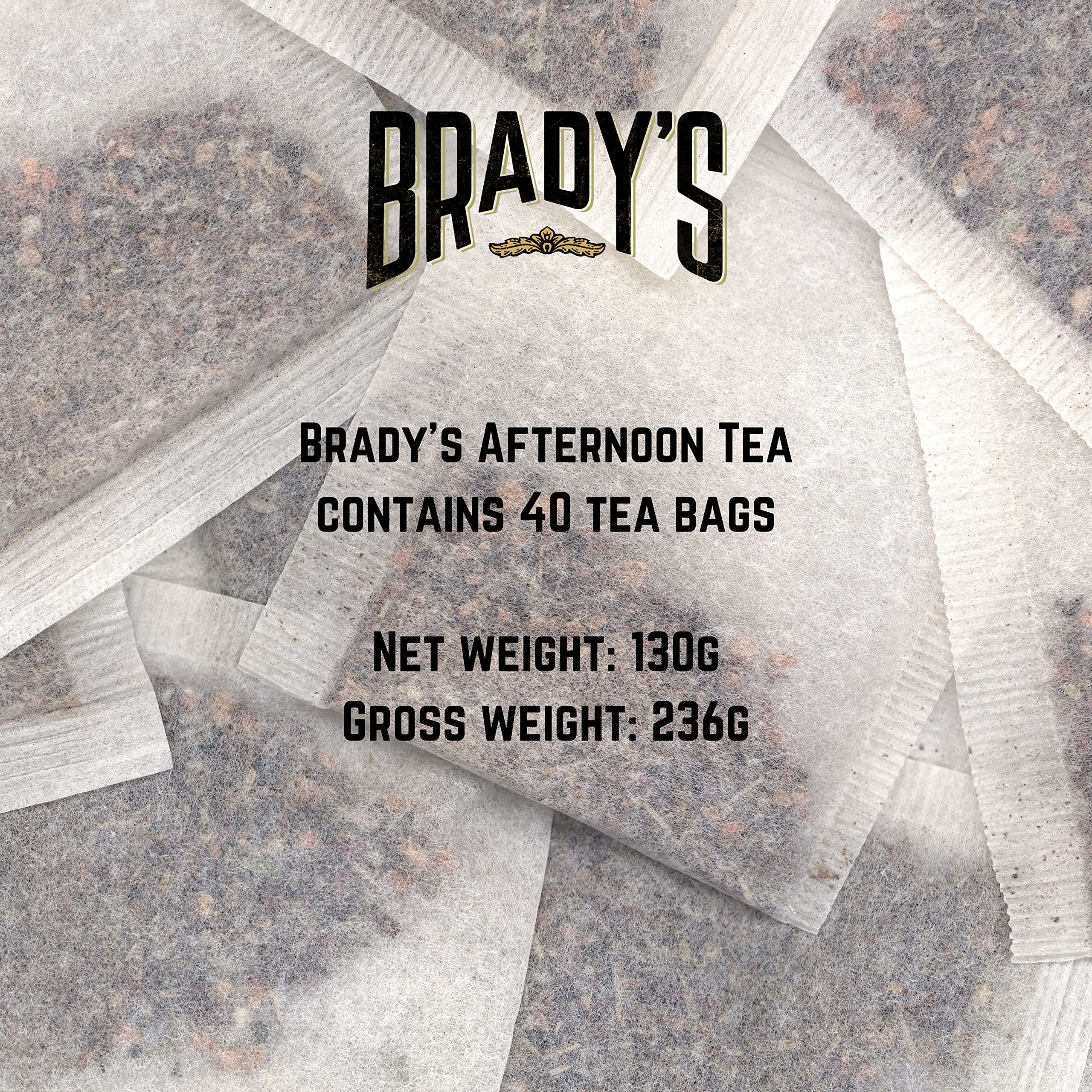 Brady's Irish Afternoon Tea - 40 Tea Bags - Traditional Black Tea Blend in Tin 16