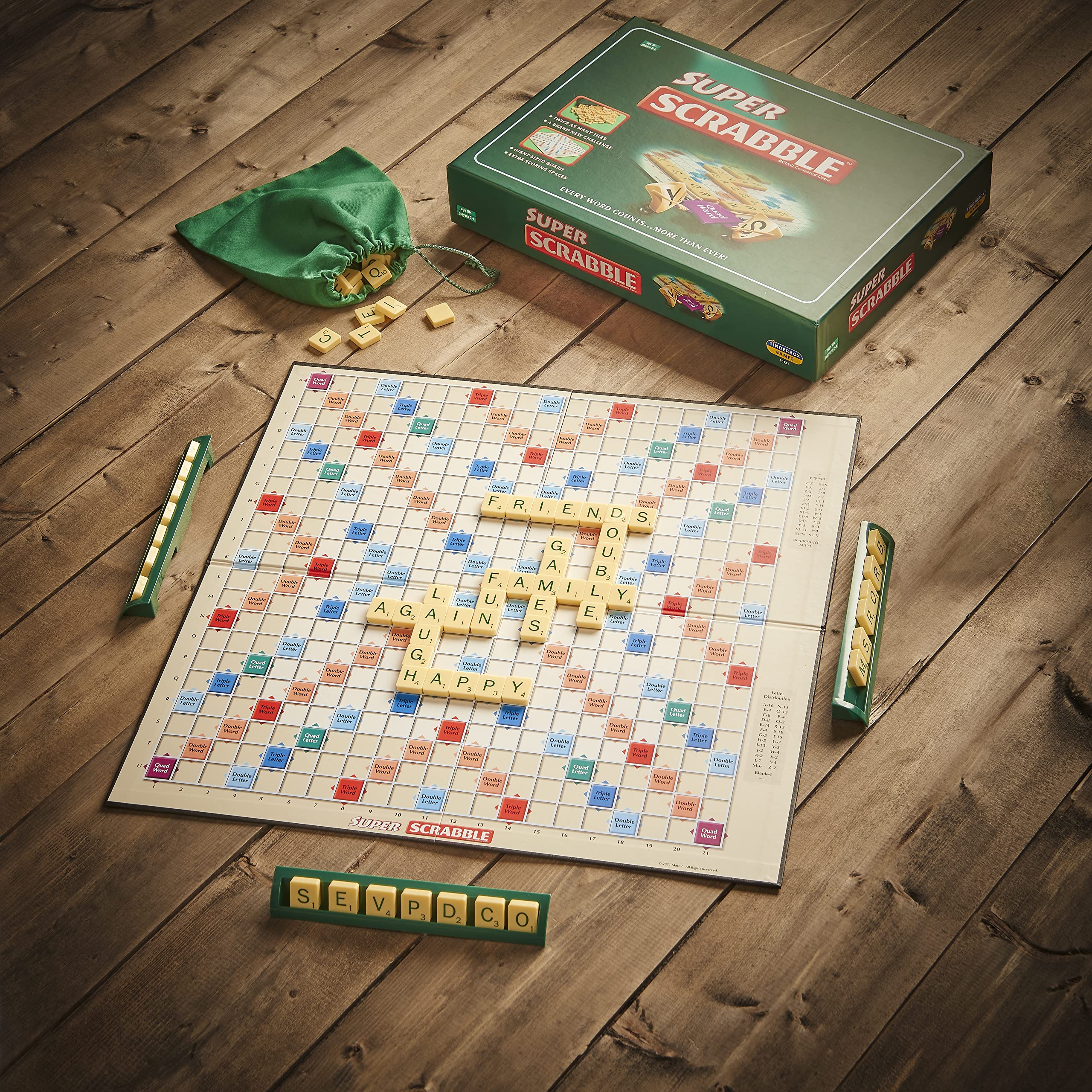 Ideal Super Scrabble Board Game 8