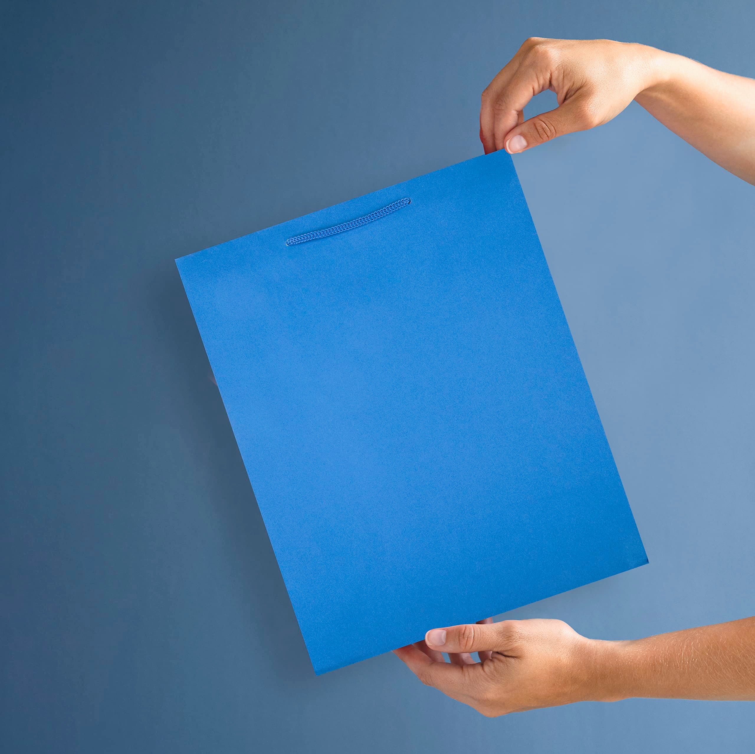 Hallmark Large Plain Blue Gift Bag - Multi-Occasion Use | FSC Certified Paper