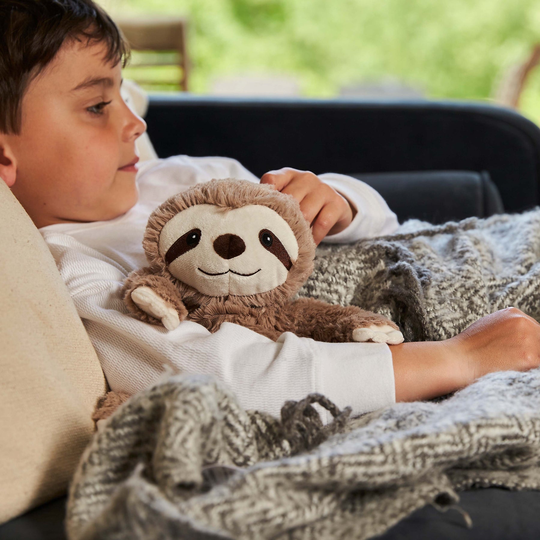 Warmies - Junior 9" Brown Sloth Plushie 6
