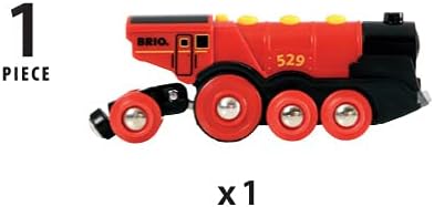 BRIO World Mighty Red Action Locomotive - Battery-Powered Train for Kids 3 Years Up
