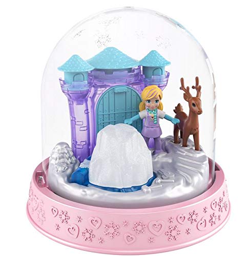 Polly-Pocket Mattel GNG68 Mini Snow Globe Winter Christmas 8 x 8 cm