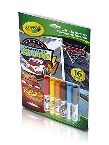 Crayola Cars 3 Colour By Numbers Book