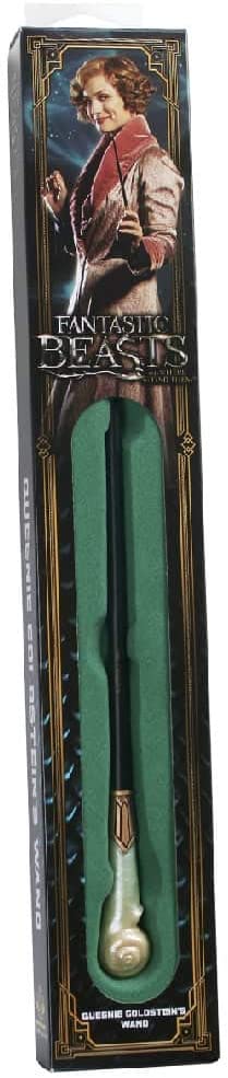 The Noble Collection - Queenie Goldstein Wand In A Standard Windowed Box - 14in (35cm) Wizarding World Wand - Fantastic Beasts Film Set Movie Props Wands