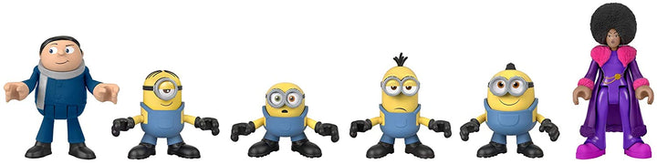 Fisher-Price Minions Figure Pack - 6-Piece Imaginext Action Set for Kids Ages 3-8