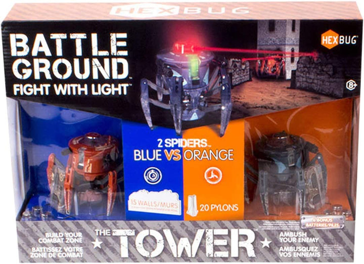 HEXBUG Battle Ground Tower - Infrared Remote-Controlled Spider Arena for Ages 8+