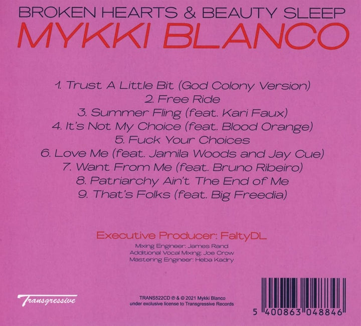 Mykki Blanco – Broken Hearts &amp; Beauty Sleep [Audio CD]