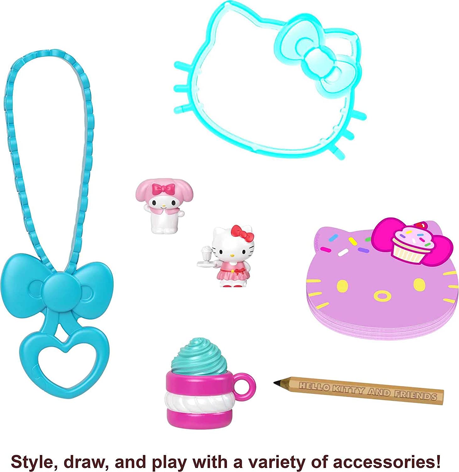 Hello Kitty and Friends Minis Cupcake Bakery Playset - 7-Piece Interactive Toy for Kids 6 Months - 3 Years