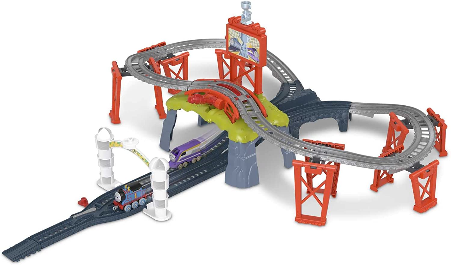 Thomas & Friends Race for the Sodor Cup Push-Along Train Set - Head-to-Head Racing for Ages 3+ 1