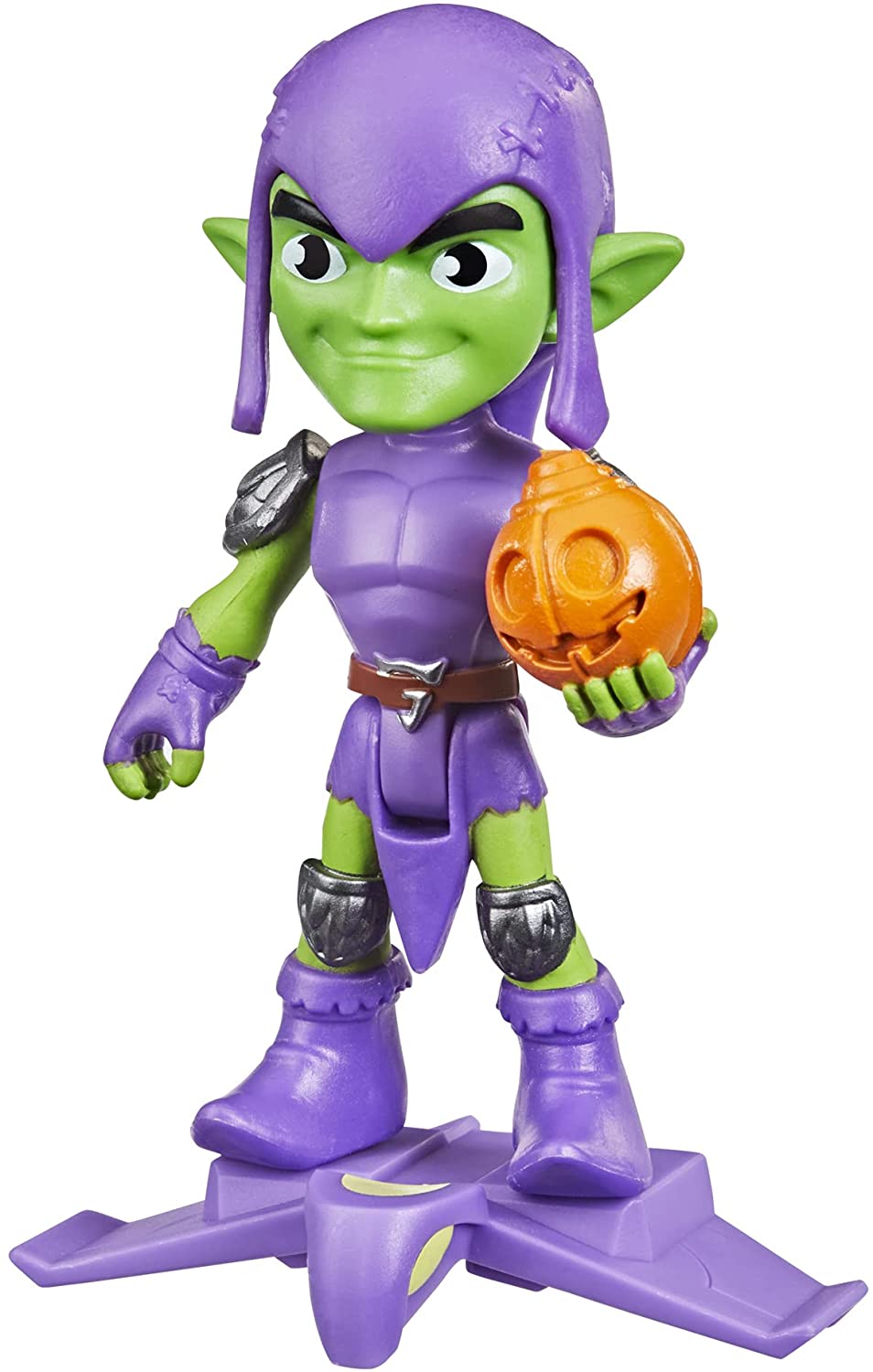 Hasbro Spidey and His Amazing Friends Green Goblin Action Figure with Glider - 10 cm Posable Marvel Toy, Ages 3+ 1