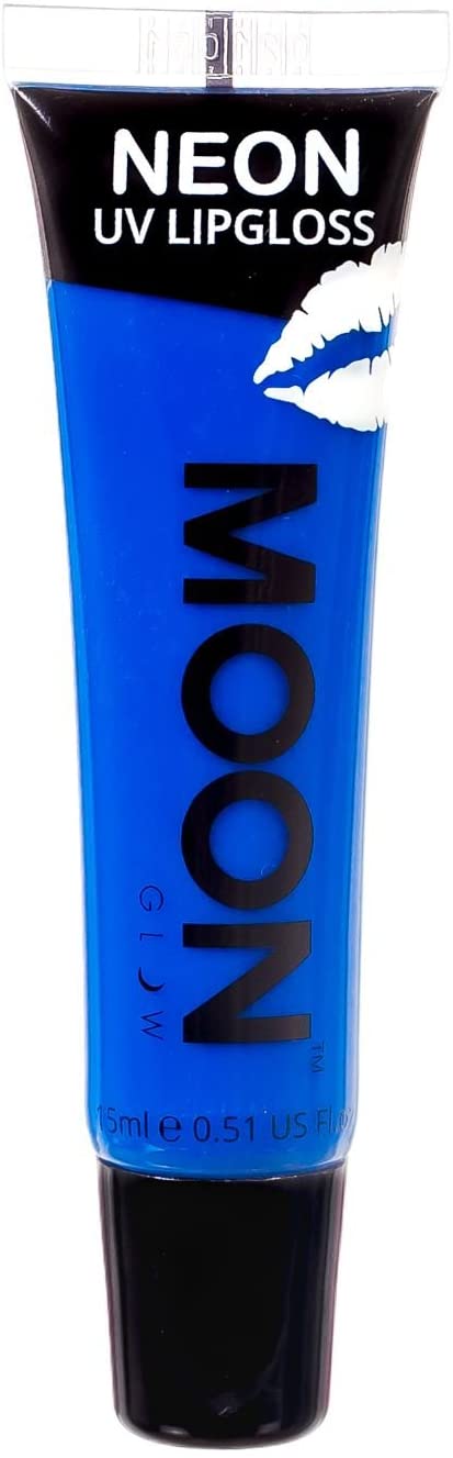 Moon Glow Neon UV Lipgloss 15 ml Blue Bubblegum Geparfumeerd en gloeit helder onder UV!