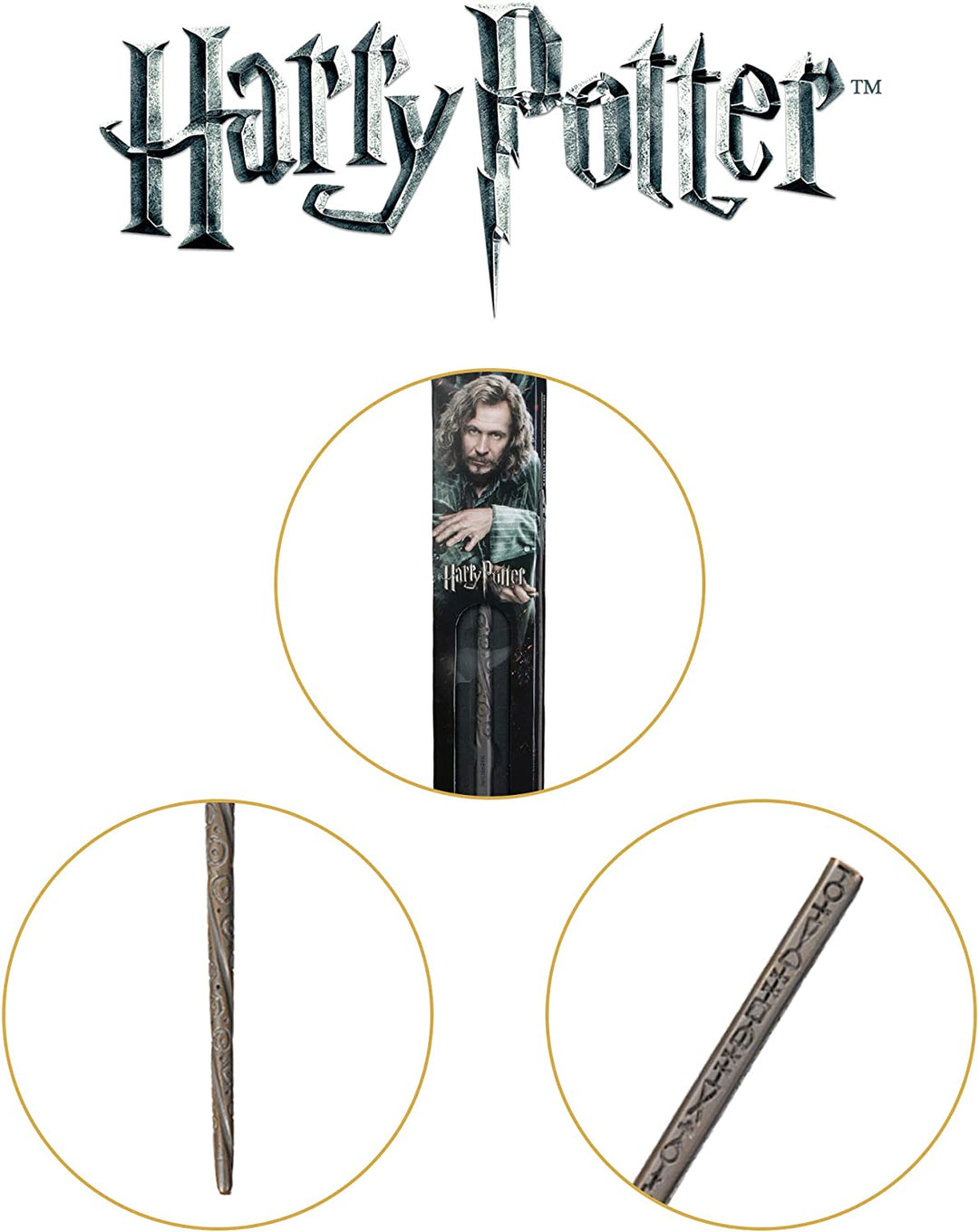 Noble Collection Sirius Black Standard Window Box Wand - 15in (39cm) Wizarding World Replica