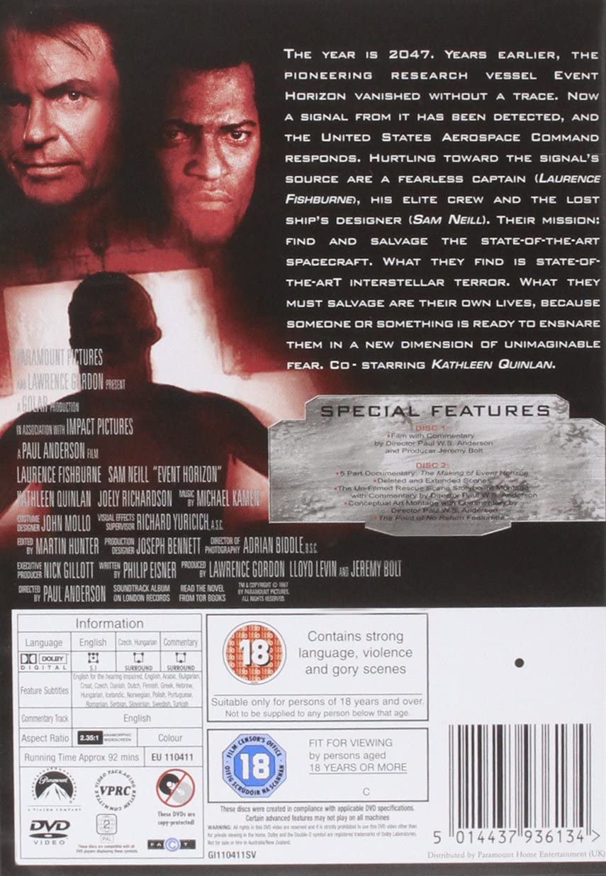 Event Horizon (1997) - DVD [Standard Edition] (Region 2)