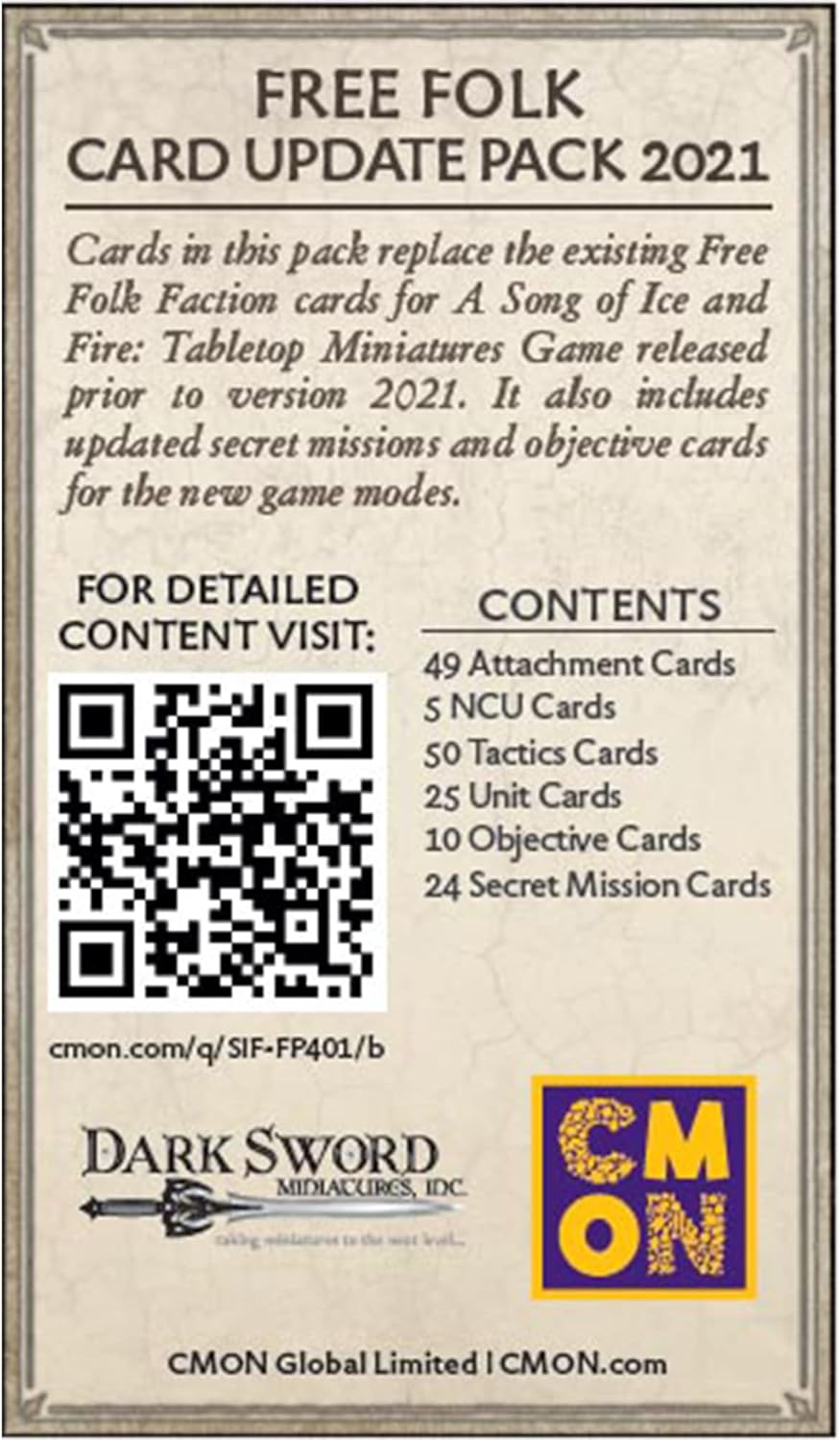 CoolMiniOrNot Inc | Kostenloses Folk Faction Pack: A Song Of Ice and Fire Exp. | Miniat