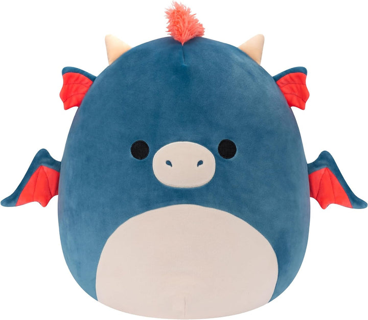 Squishmallows Carin the Blue and Orange Dragon Plush - Super Soft 50cm Collectible Toy for Kids 3+