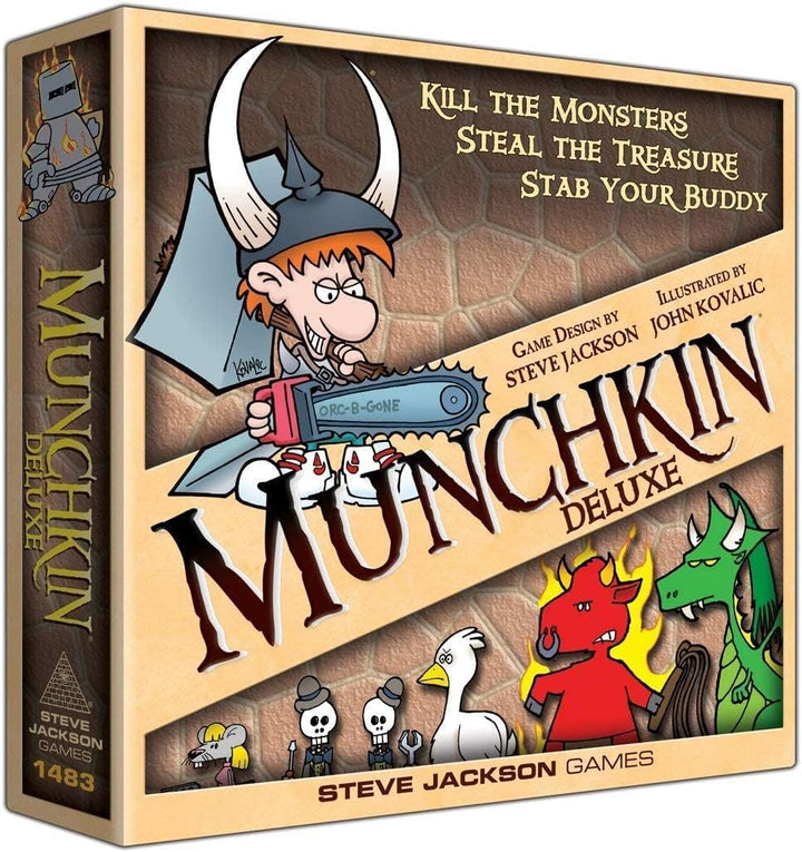 Steve Jackson Games | Munchkin: Deluxe | Board Game | Ages 14+ | 1-4 Players | 3