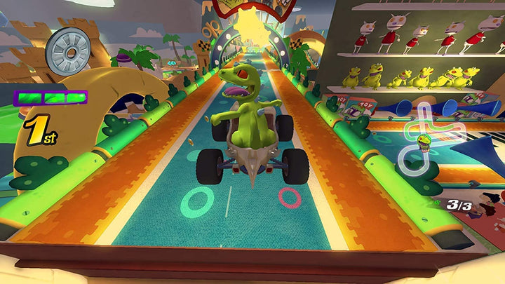 Nickelodeon Kart Racers Bundle + Wheel Accessory Nintendo Switch Game