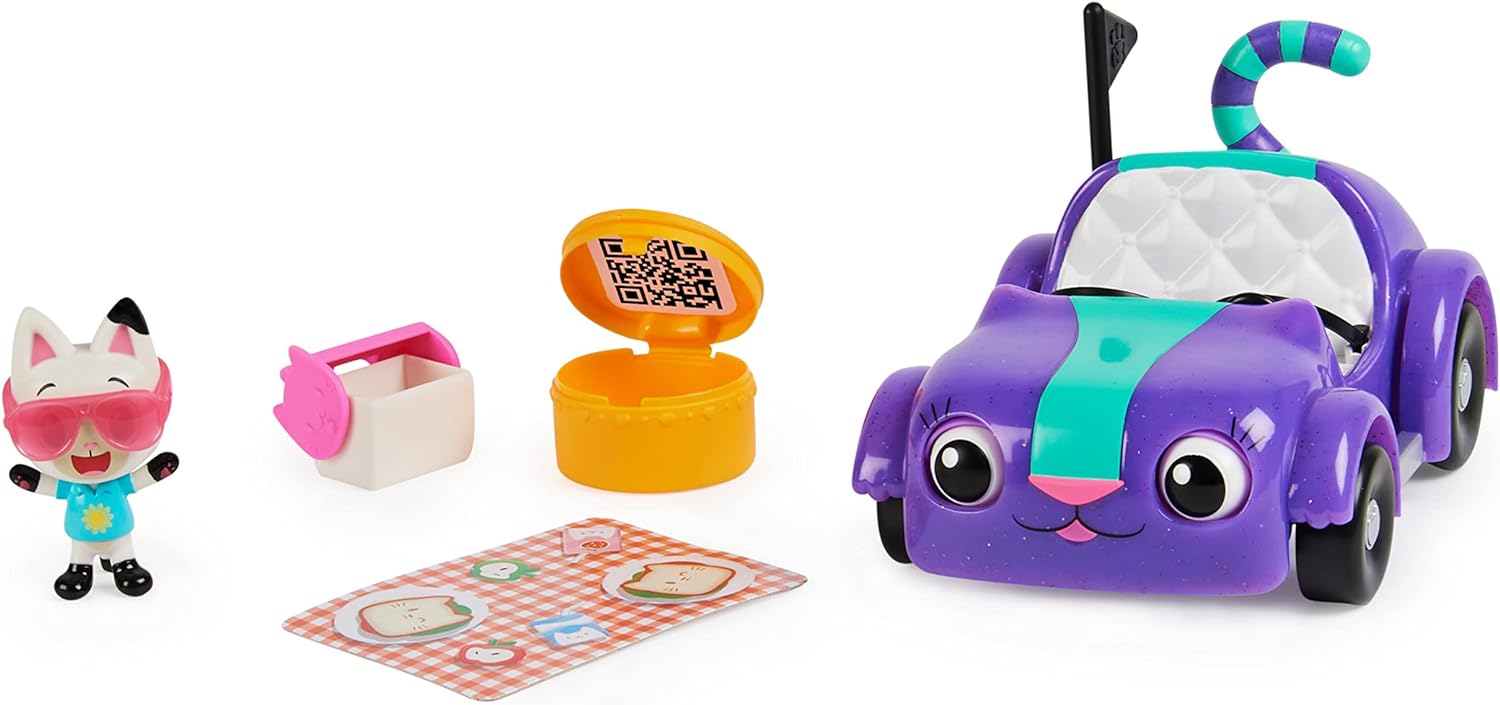 Gabby’s Dollhouse Carlita & Pandy Paws Picnic Set - Interactive Vehicle Playset for Ages 3+ 1