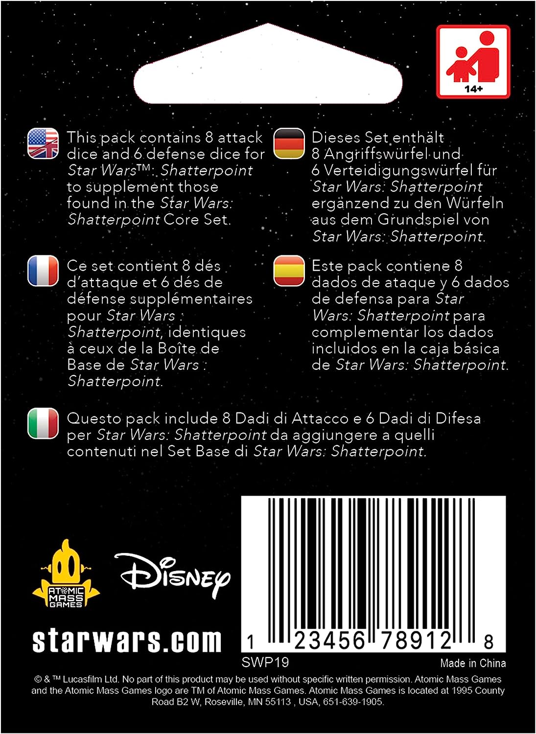Atomic Mass Games Star Wars: Shatterpoint Dice Pack