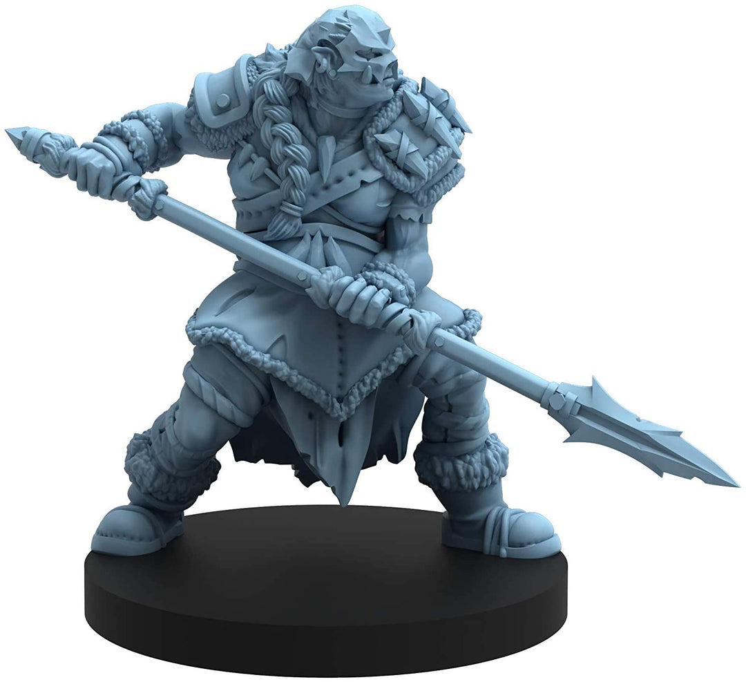 Epic Encounters: Hall of the Orc King – RPG-Fantasy-Rollenspiel-Tischspiel mit 20 Ork-Miniaturen, doppelseitiger Spielmatte und Game-Master-Abenteuerbuch mit Monsterstatistiken, 5E-kompatibel