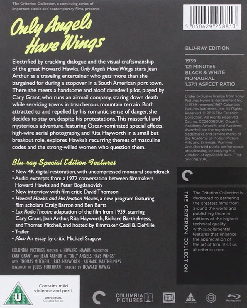 Only Angels Have Wings (1939) - Blu-ray [The Criterion Collection]