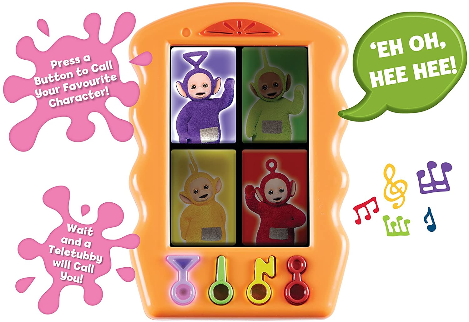 Teletubbies Tubby Phone Toy - Interactive Light-Up Electronic Phone for Toddlers 2