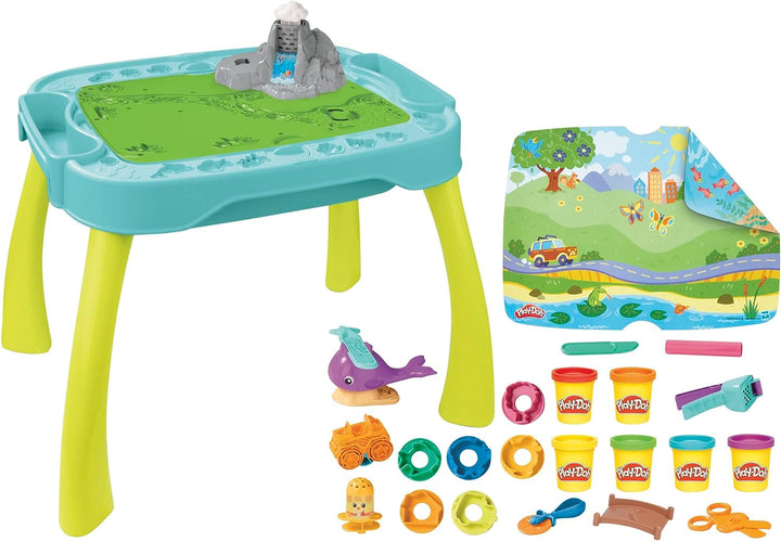 Play-Doh All-in-One Creativity Starter Station - Flip & Play Activity Table for Ages 3+